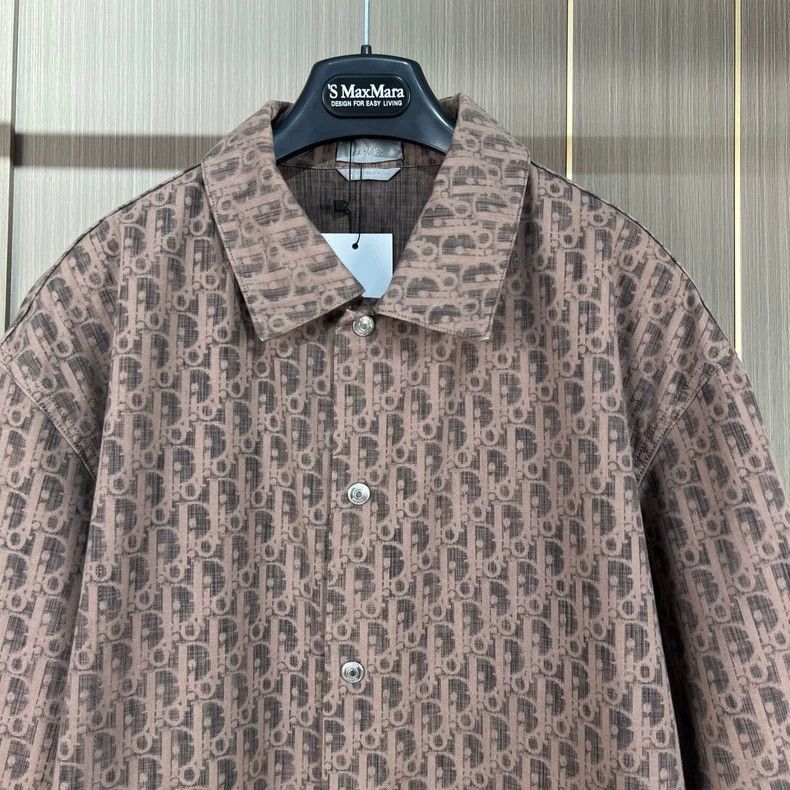 Dior Dior Brown Printed Denim Shirt Jacket-2506 Size US L / EU 52-54 / 3 - 3 Thumbnail