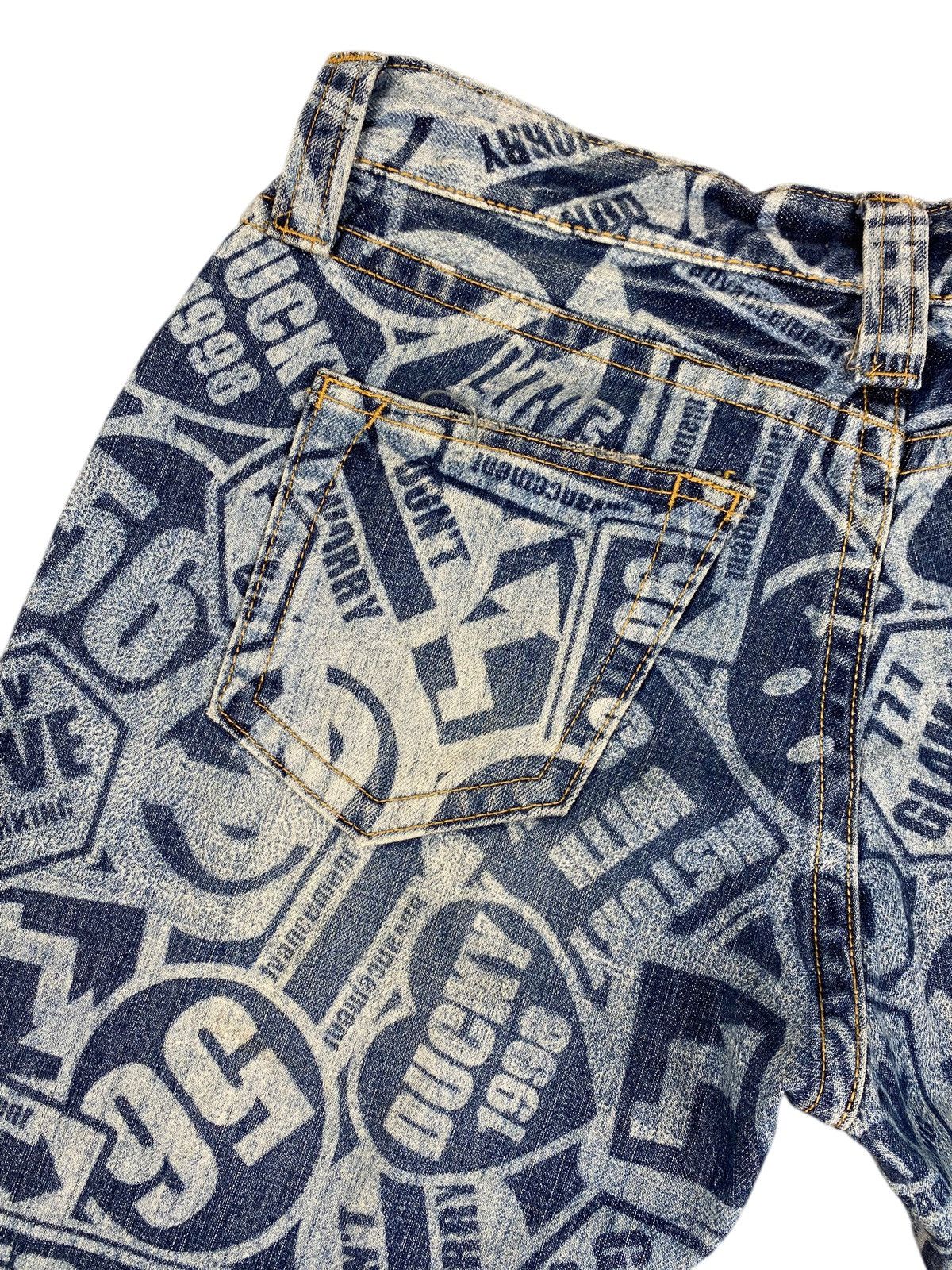 Japanese Brand Y2K 2000’s CO&LU “Stamp Print” Denim Size US 32 / EU 48 - 11 Thumbnail