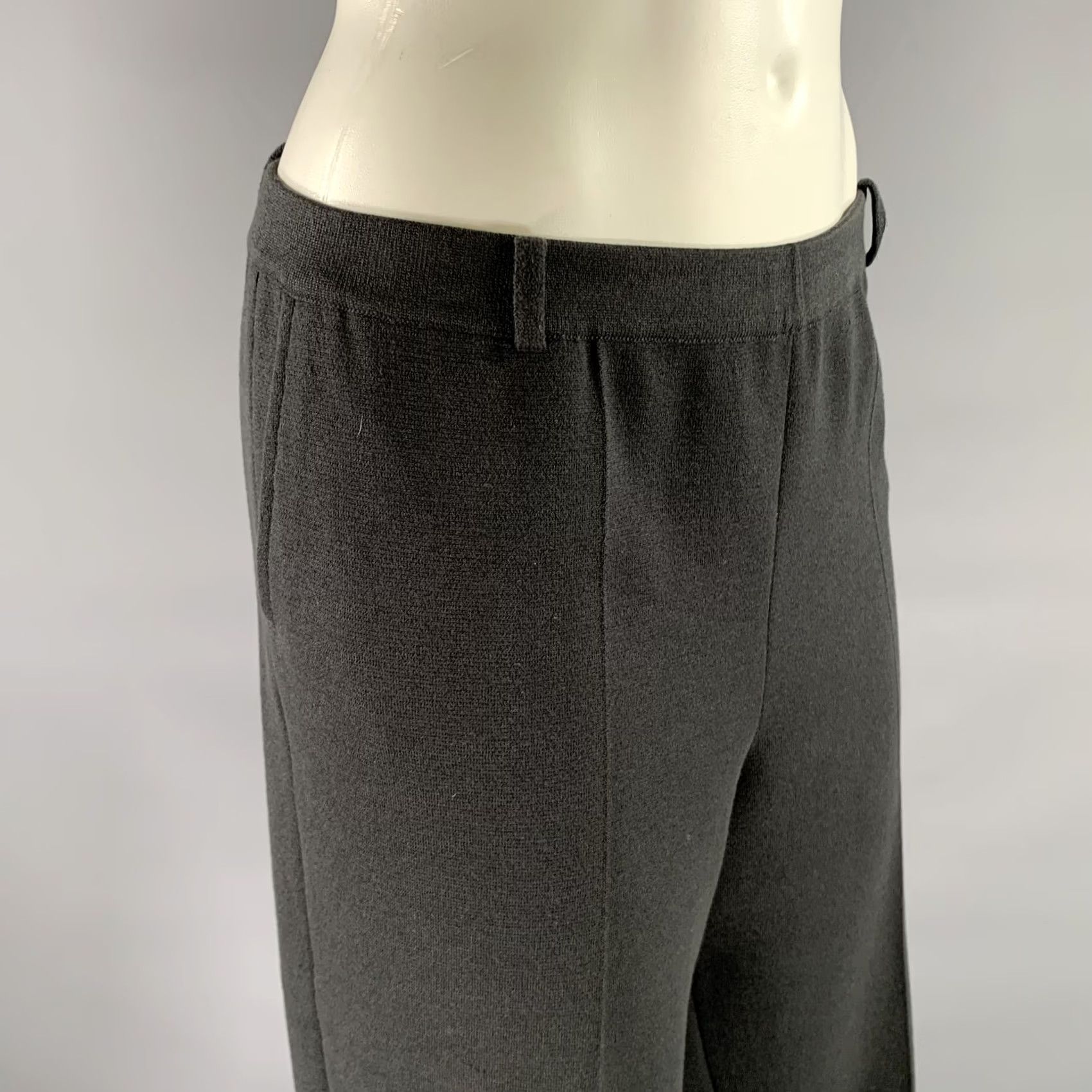 Loro Piana LORO PIANA Trousers Size 14 Black Silk Cotton Sweatpant Size 36" / US 14 / IT 50 - 2 Thumbnail