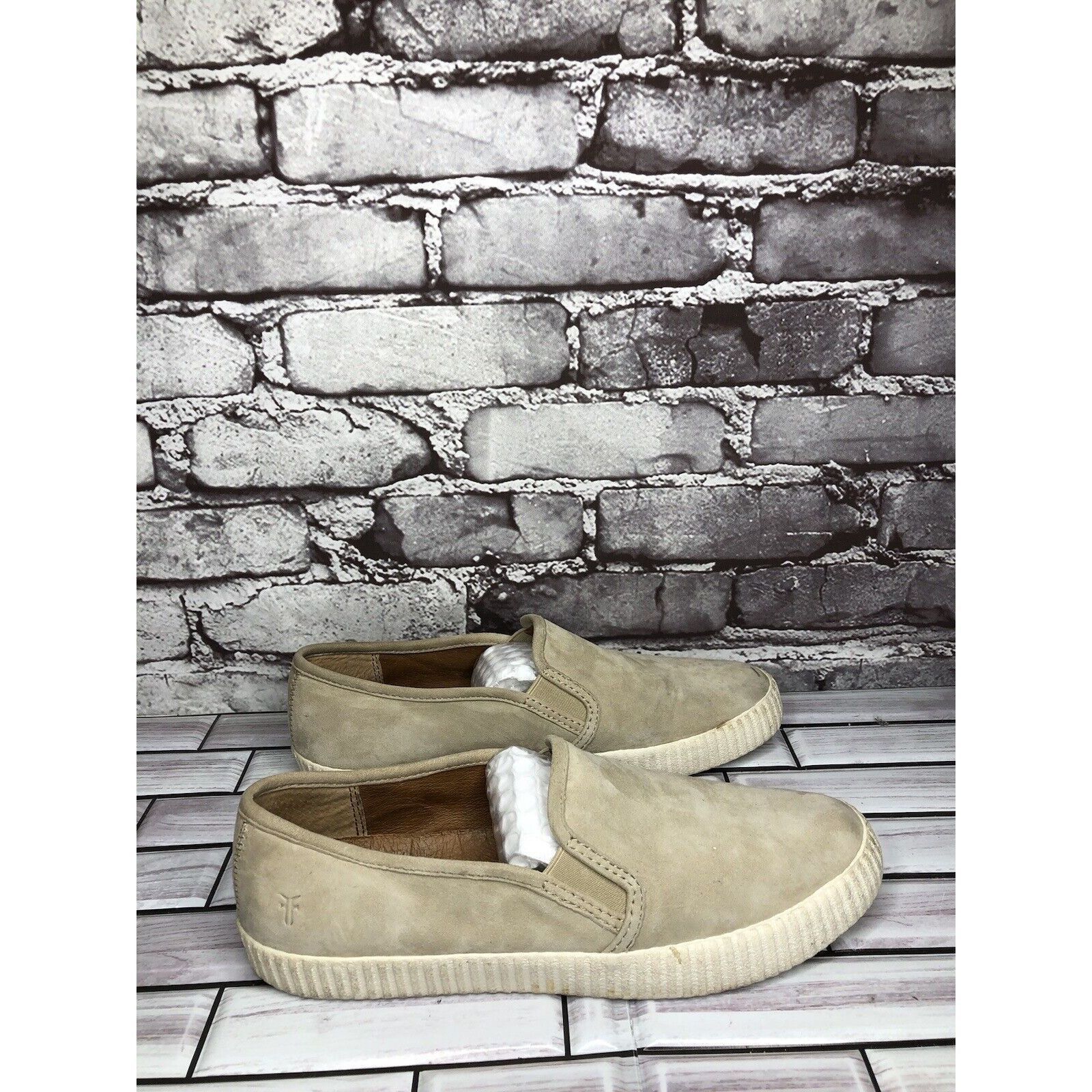 Frye Frye Faw Beige Suede Leather Slip On Casual Comfort Shoes Wo Size US 8.5 / IT 38.5 - 16 Thumbnail