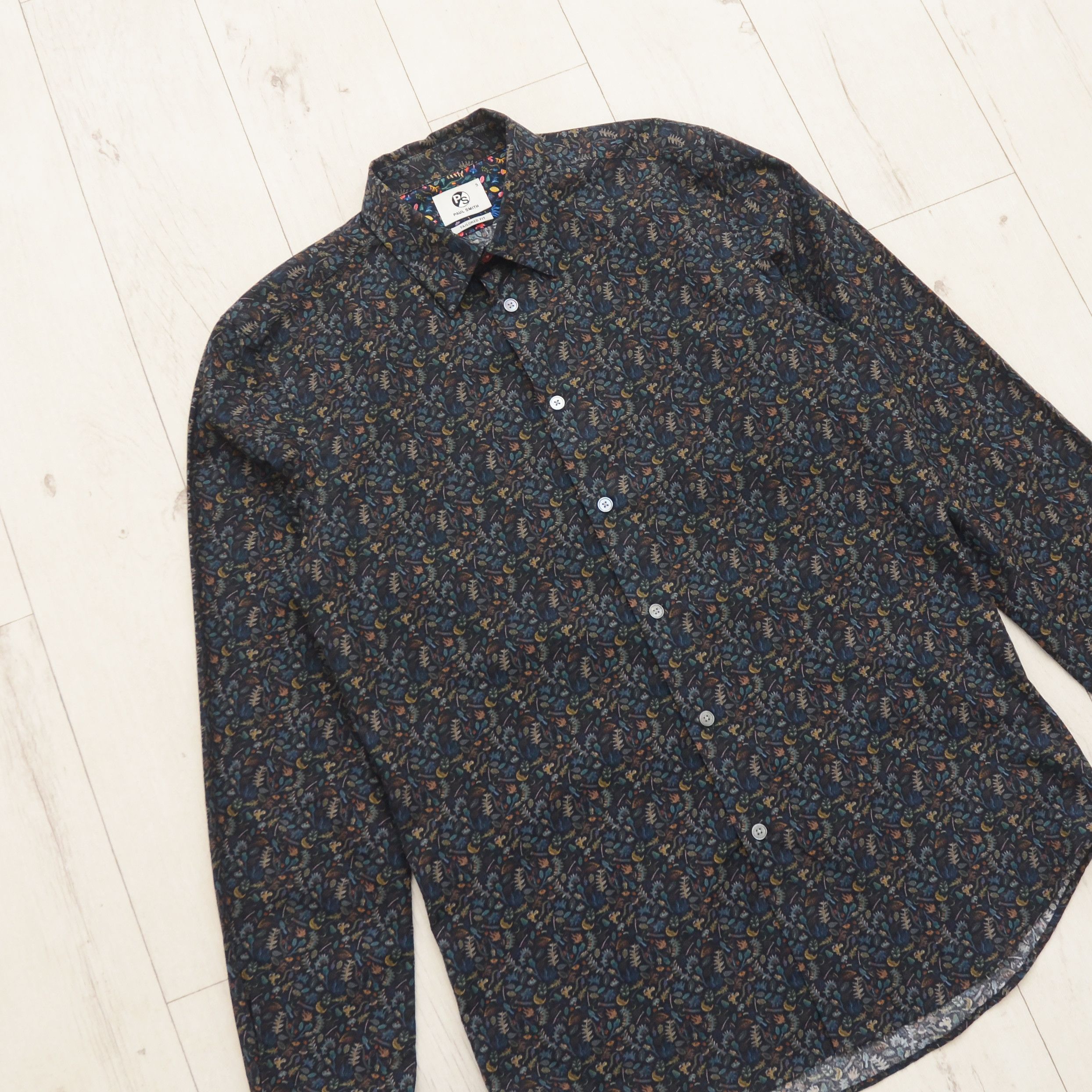 Paul Smith Paul Smith Tailored Fit Casual Shirt Floral Pattern Printed Size US M / EU 48-50 / 2 - 2 Thumbnail