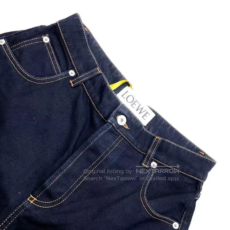 Loewe Loewe Leather patch logo denim trousers Size 25" / US 0 / IT 36 - 4 Thumbnail