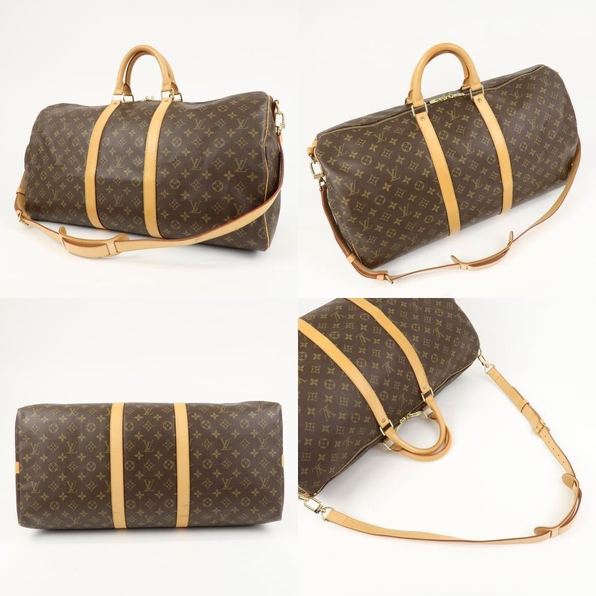 Louis Vuitton Louis Vuitton Monogram Keepall 55 Bandouliere Duffle Bag Size ONE SIZE - 3 Thumbnail