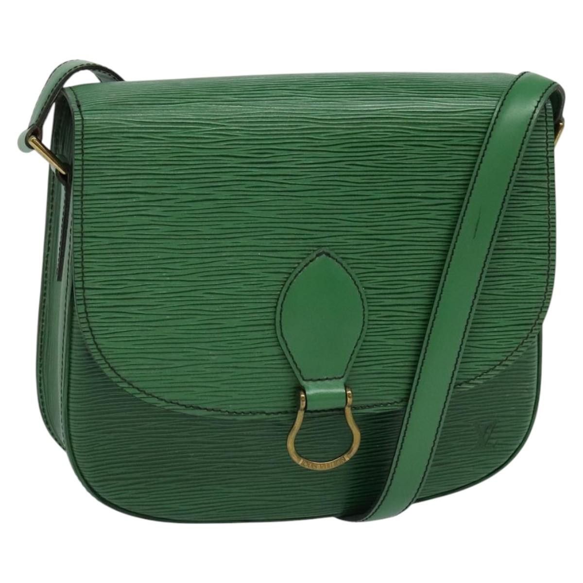 Louis Vuitton Epi Saint Cloud Gm Shoulder Bag Green M52194 Lv Auth 116715, Women's