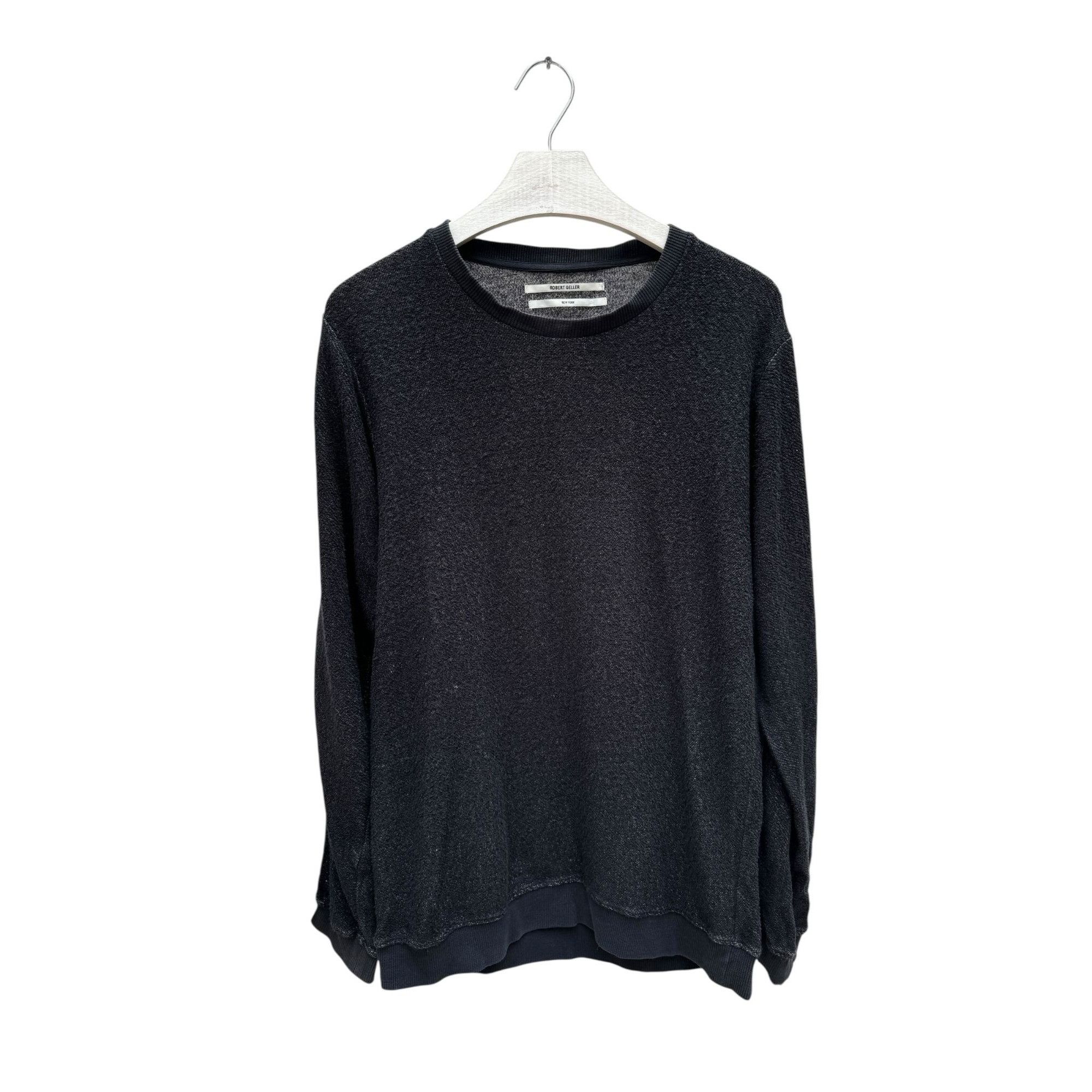 Robert Geller Black Textured Sweater Size US L / EU 52-54 / 3 - 1 Thumbnail