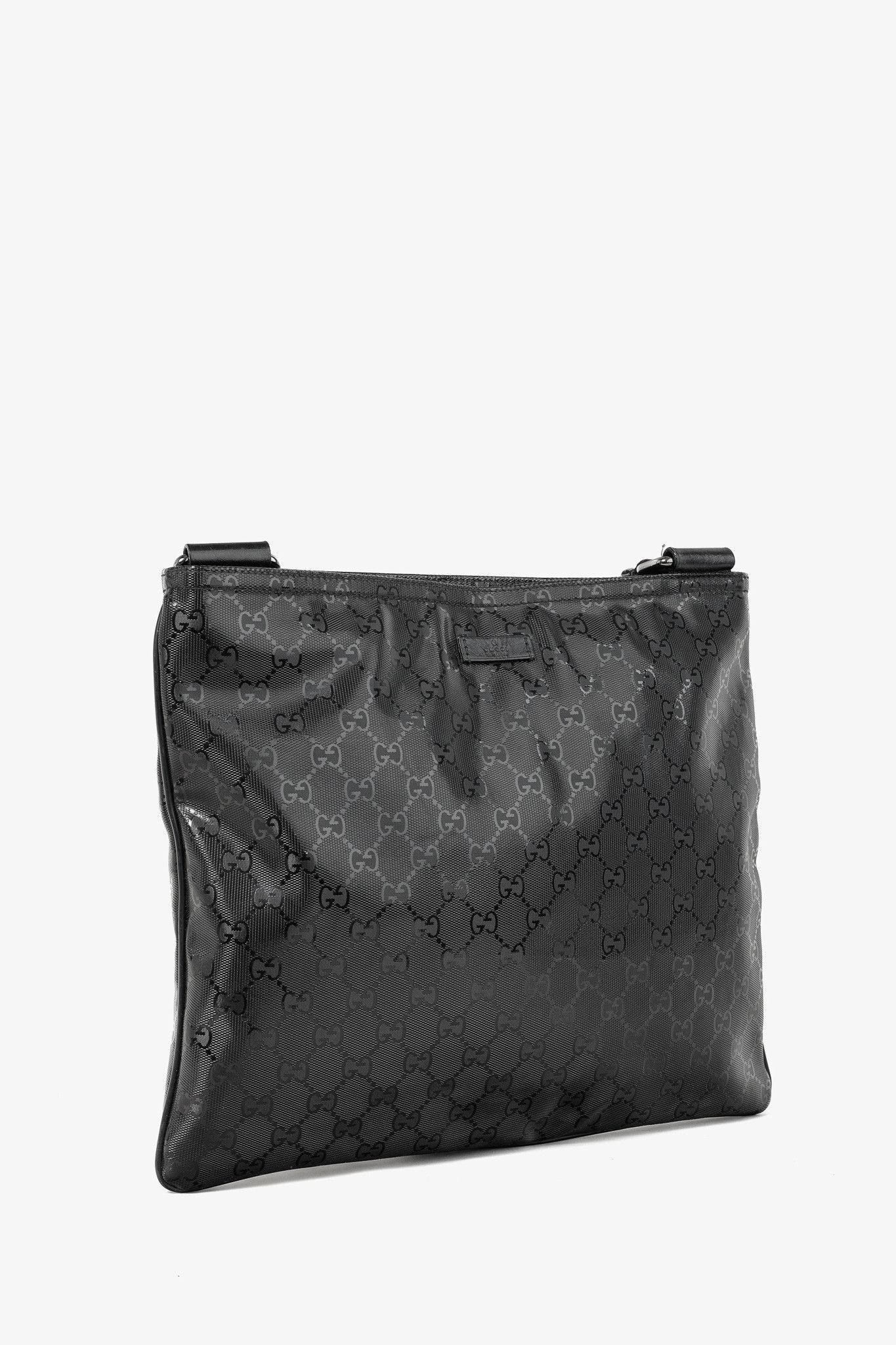 Gucci Gucci Black GG Imprime Coated Canvas Messenger Bag Size ONE SIZE - 2 Thumbnail