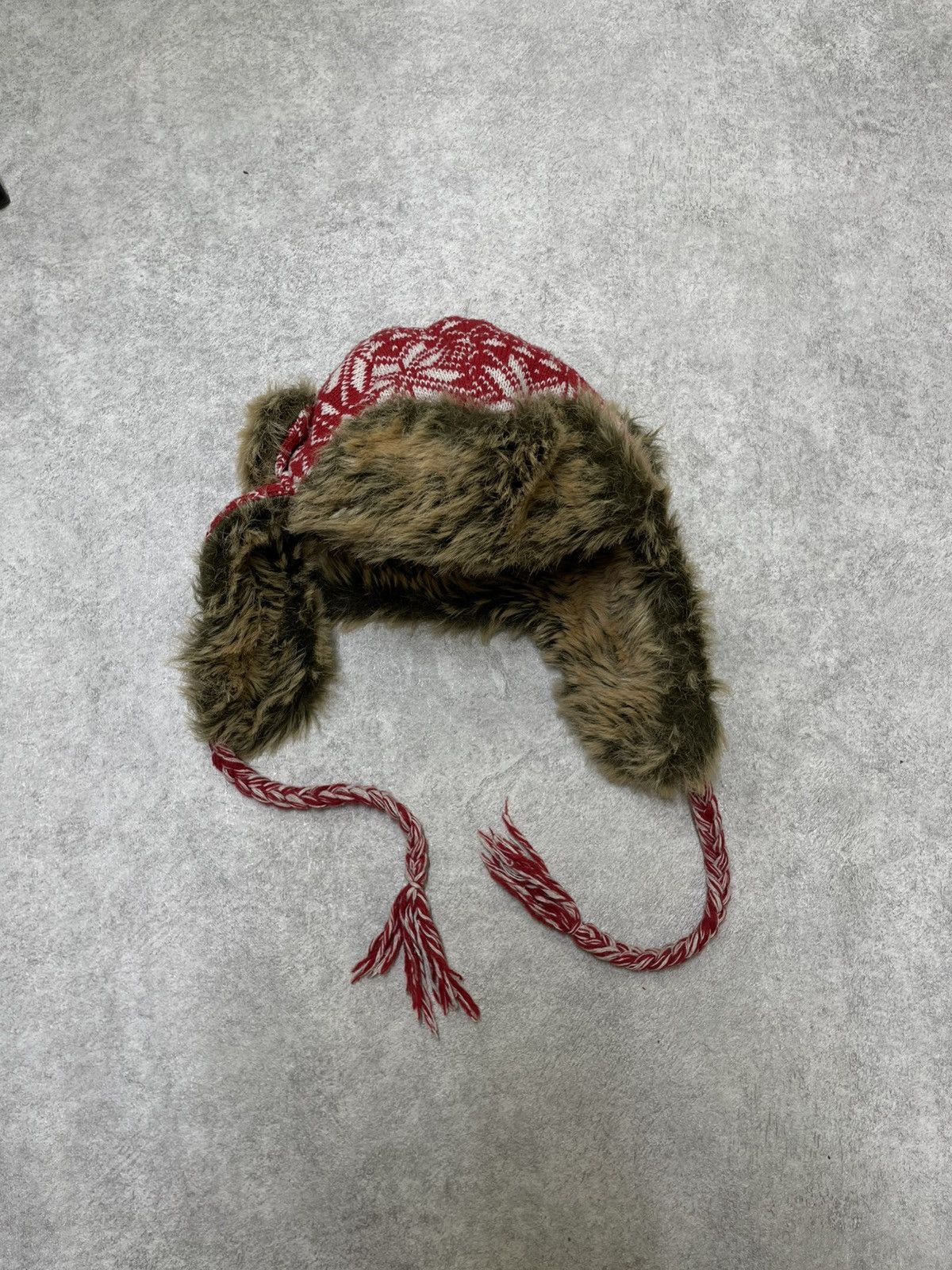 If Six Was Nine X2 Hat Y2K Vintage Nordic Trapper With Faux Fur Lining Size ONE SIZE - 5 Thumbnail