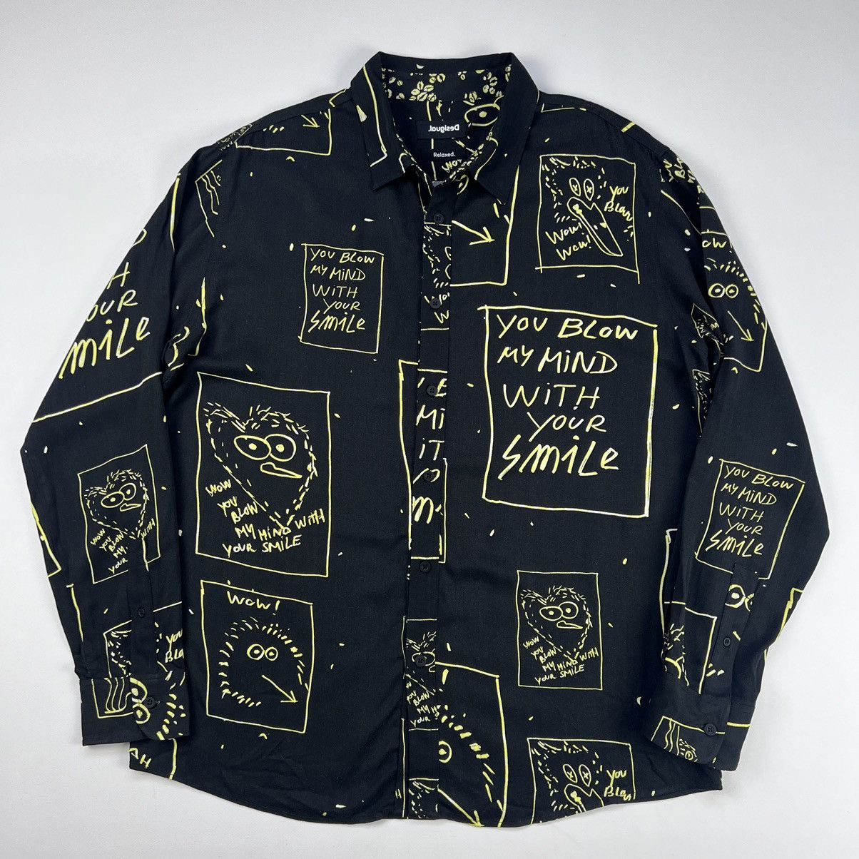 Desigual Desigual contrasting print viscose shirt Size US M / EU 48-50 / 2 - 2 Thumbnail
