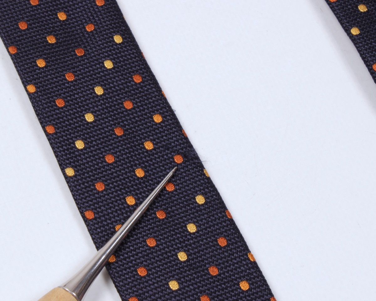 Canali × Designer CANALI Polka Dot Navy Blue Silk Tie Size ONE SIZE - 12 Thumbnail