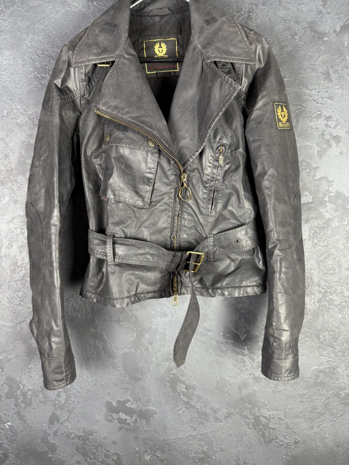 Belstaff Belstaff Sammy Miller Gold Label Women’s Wax Belted Jacket Size M / US 6-8 / IT 42-44 - 7 Thumbnail