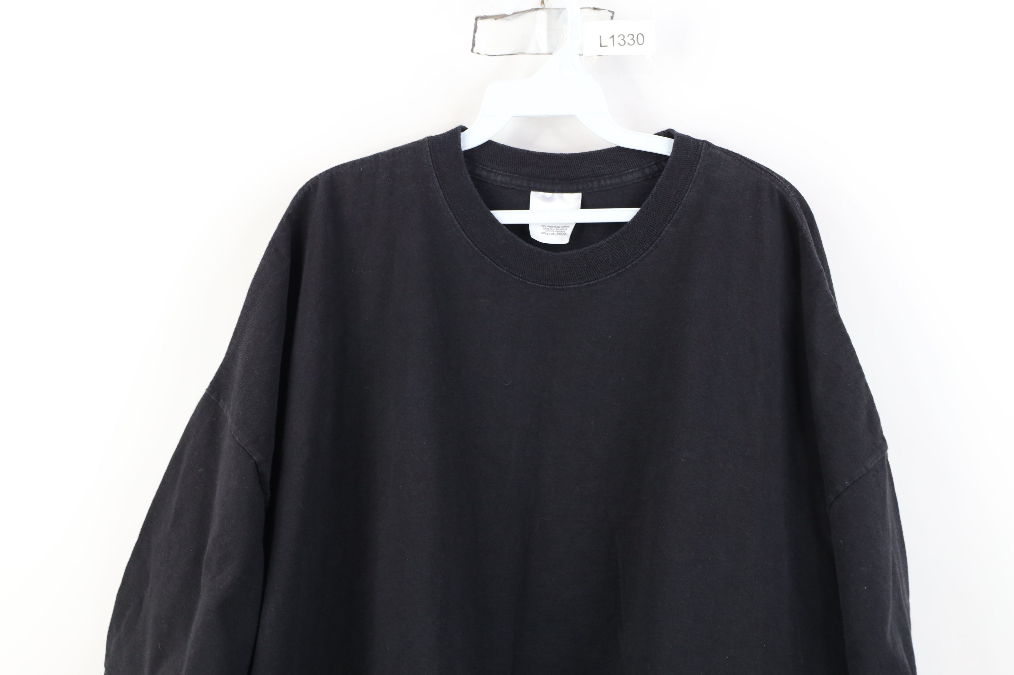 Vintage Vintage 90s Y2K Streetwear Short Sleeve T-Shirt Black Cotton Size US XXL / EU 58 / 5 - 2 Thumbnail
