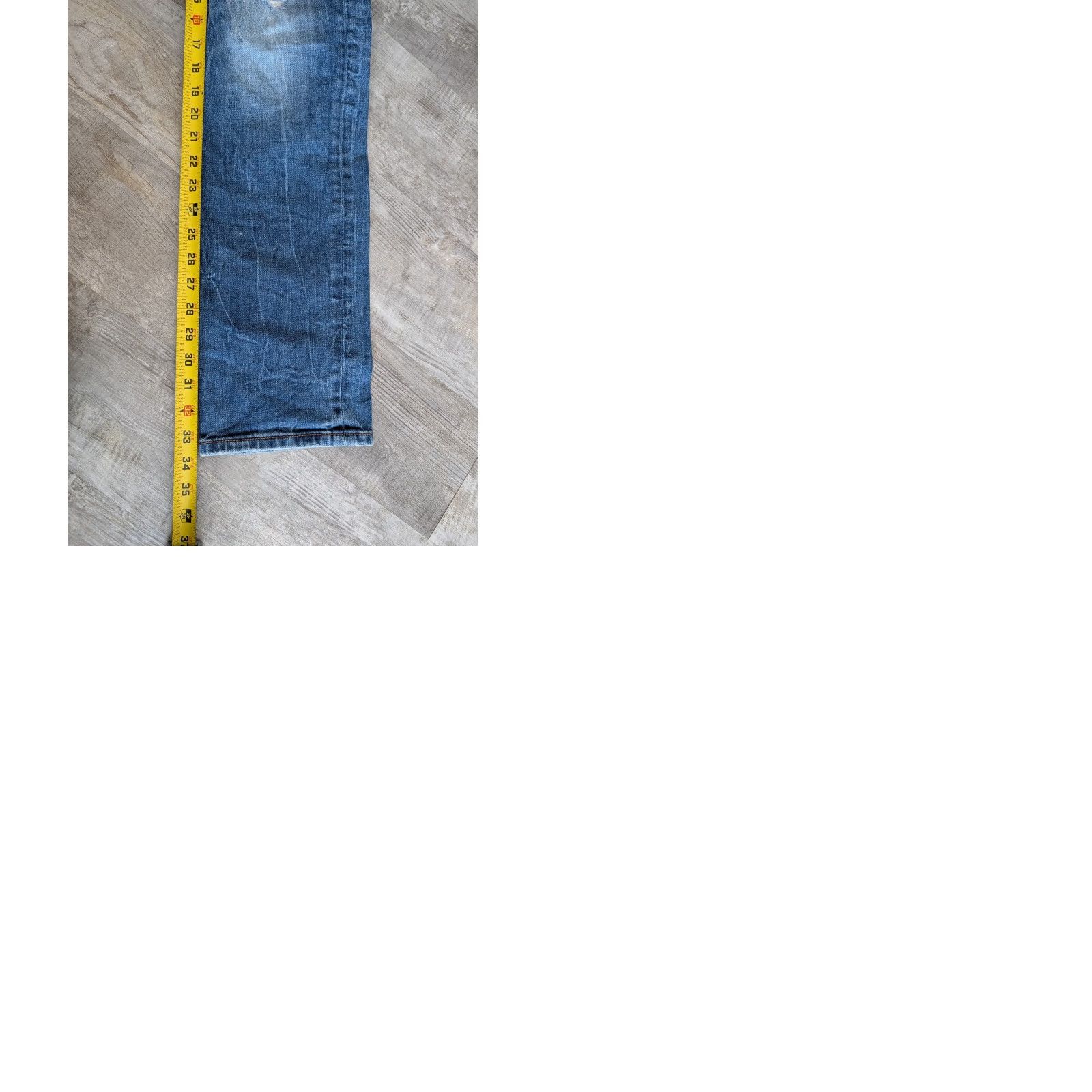Vintage Stone Refinery The Otis Jeans Mens 33 x 34 Straight Distressed Blue Cotton Spandex Regular Denim 5-Pocket Adapted Vintage No Size US 33 - 11 Thumbnail