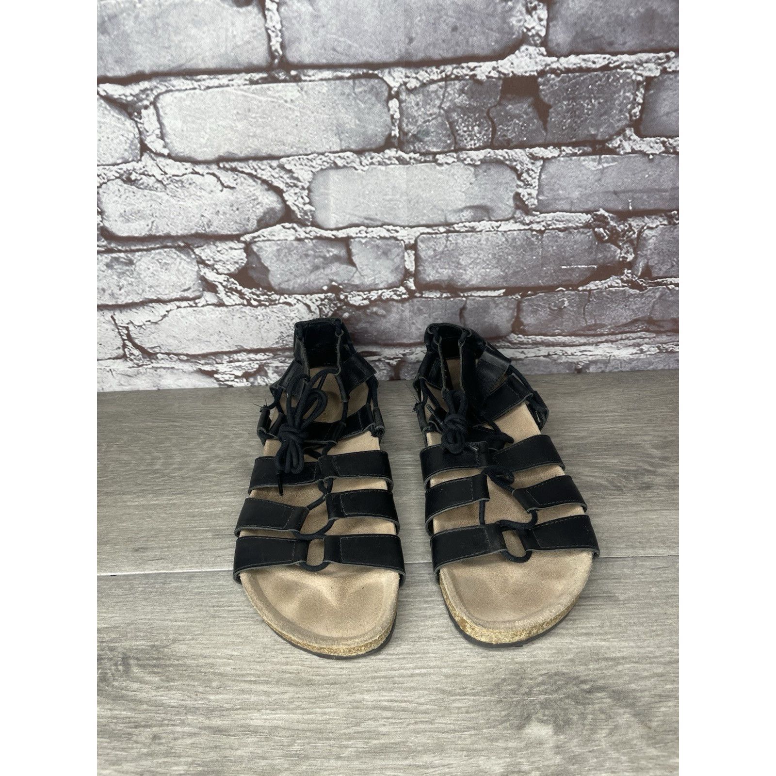 Loeffler Randall Loeffler Randall Black Leather Pascal Gladiator Strappy Sand Size US 7.5 / IT 37.5 - 16 Thumbnail