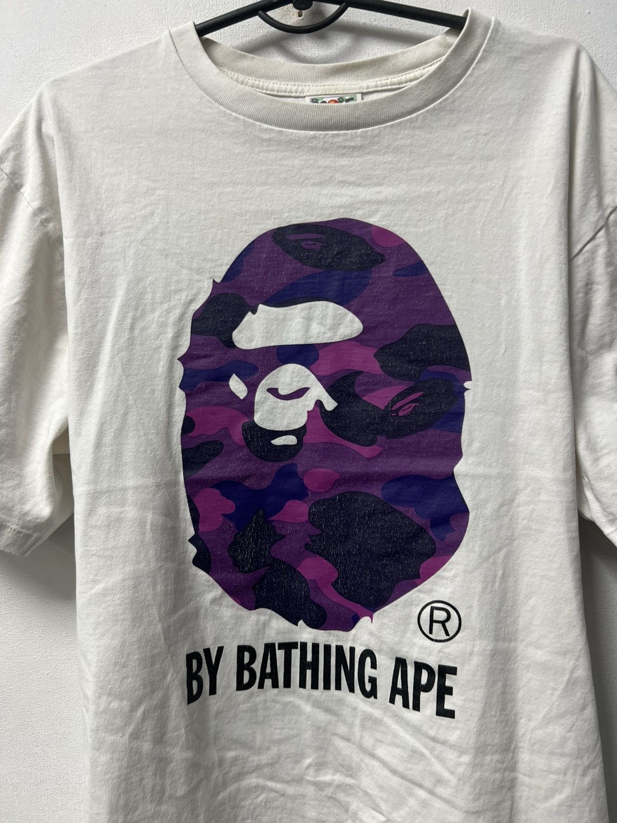 Bape Bape T-Shirt Purple Big Logo Size XL Size US XL / EU 56 / 4 - 2 Thumbnail