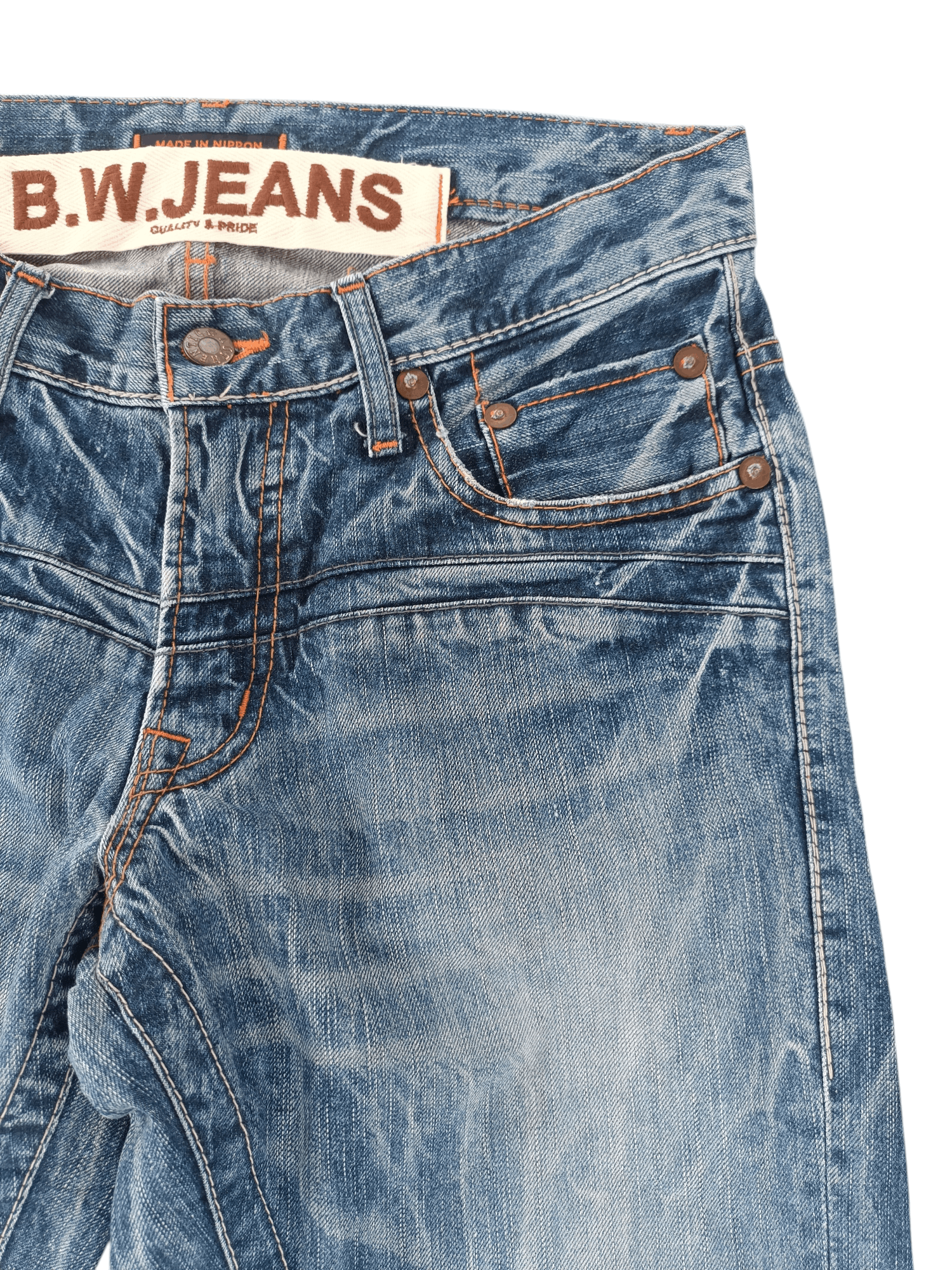 If Six Was Nine × Japanese Brand FLARED💥JAPANESE BRAND BLUE WAY THUNDER FADED DENIM 🟦 E188 Size US 30 / EU 46 - 7 Thumbnail