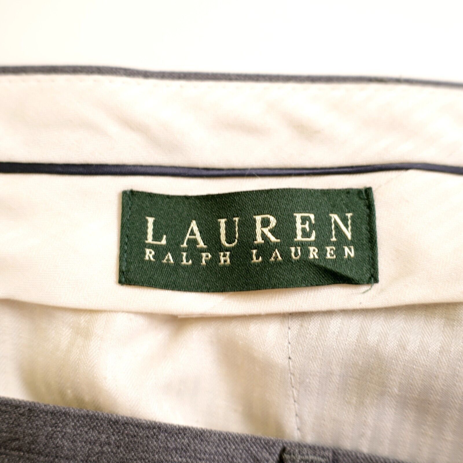 Lauren Ralph Lauren Lauren Ralph Lauren Gray Wool Pleated Cuffed Mid Rise Dress Size 36R - 5 Thumbnail
