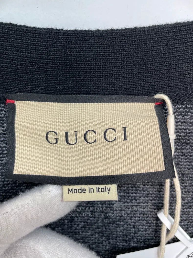Gucci Gucci Full-printed logo knitted cardigan Size US M / EU 48-50 / 2 - 4 Thumbnail