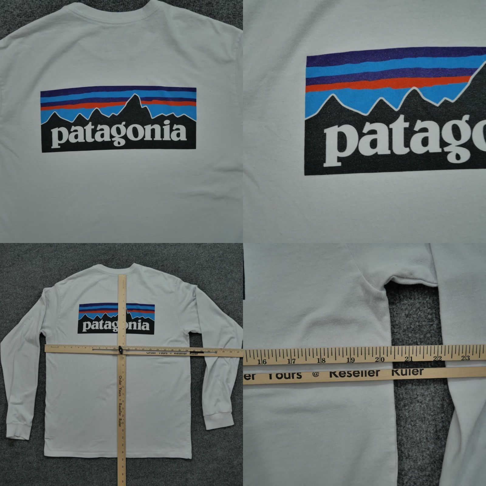 Patagonia Patagonia T Shirt Adult Small White Logo Spell Out Long Sleeve Mens Size US S / EU 44-46 / 1 - 8 Thumbnail