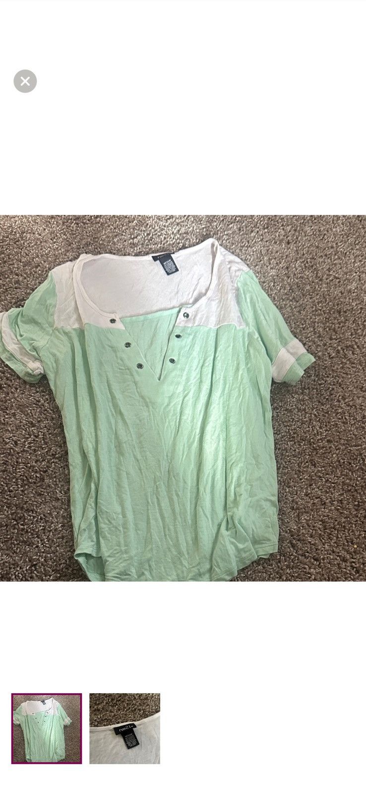 Other White and green shirt Size M / US 6-8 / IT 42-44 - 1 Thumbnail