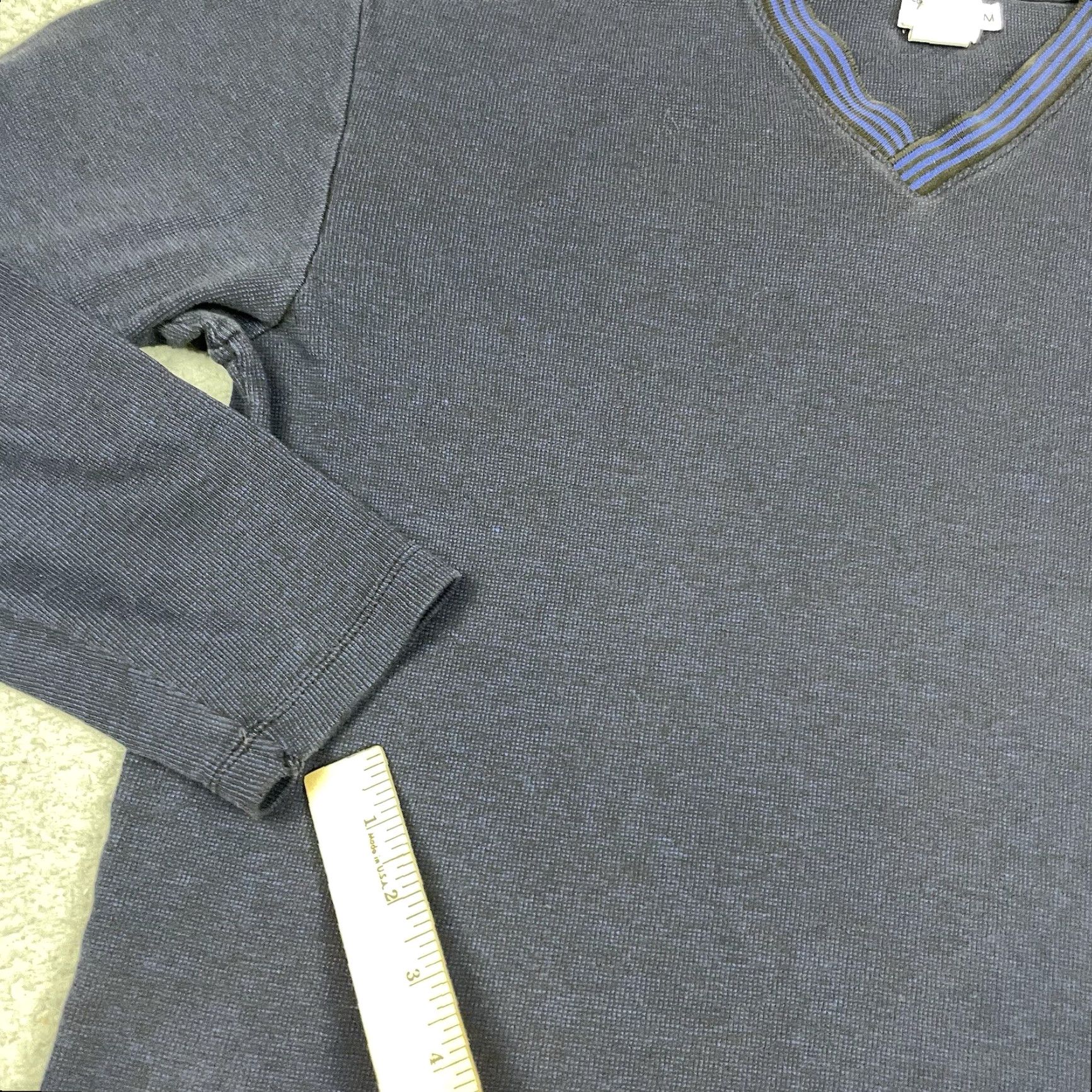 Calvin Klein VINTAGE Calvin Klein Jeans Shirt Womens M Blue Distressed Pullover Sweater 90s Casual Womens Size M / US 6-8 / IT 42-44 - 7 Thumbnail