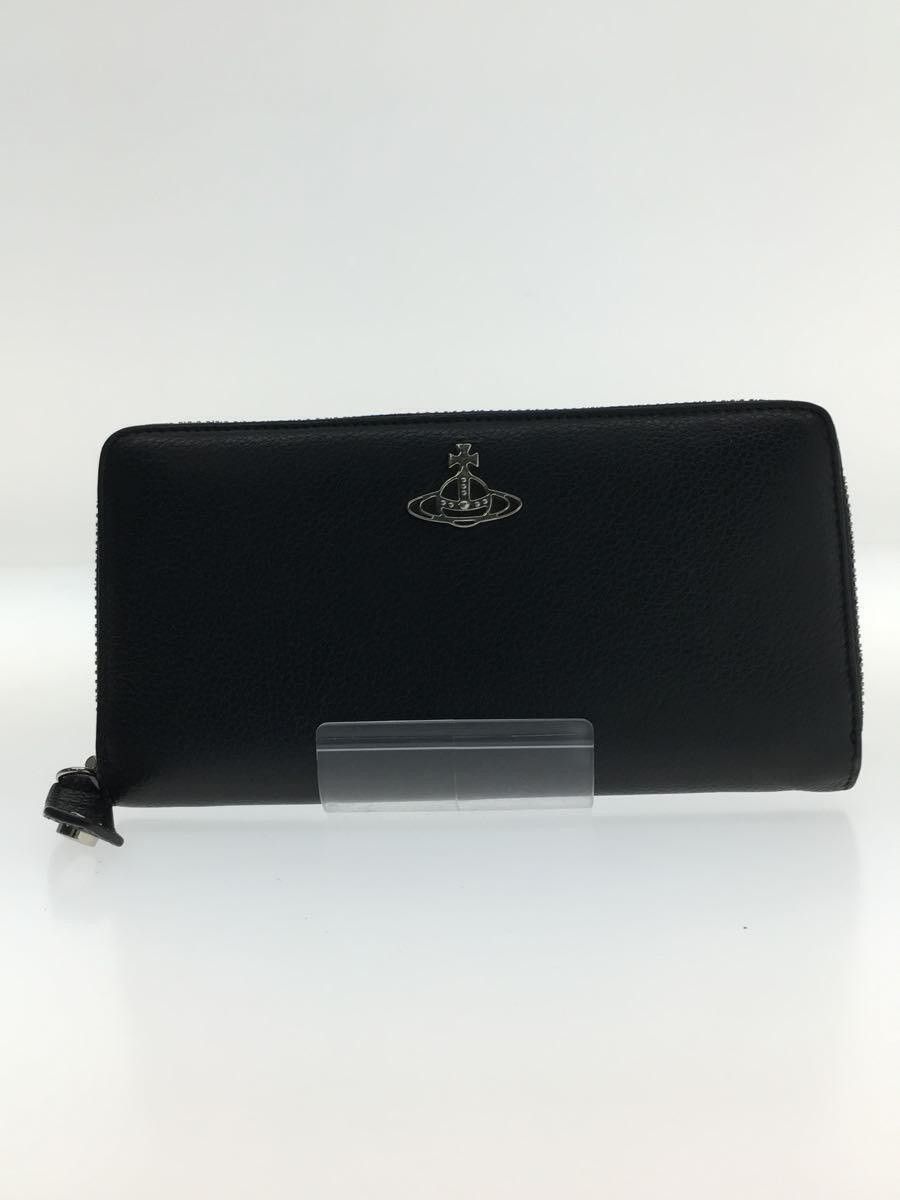 Vivienne Westwood Vivienne Westwood Round Zipper Lthr Long Wallet Black Size ONE SIZE - 1 Thumbnail