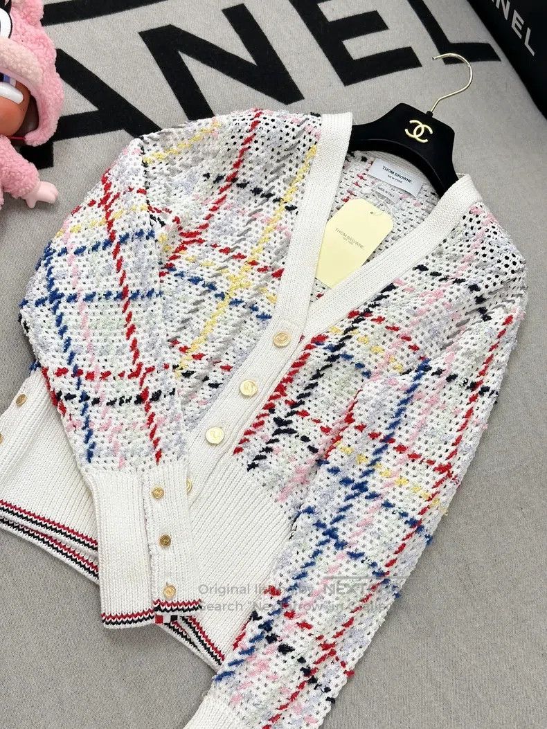 Thom Browne Thom Browne Colorful Plaid Knit Cardigan Size XS / US 0-2 / IT 36-38 - 2 Thumbnail