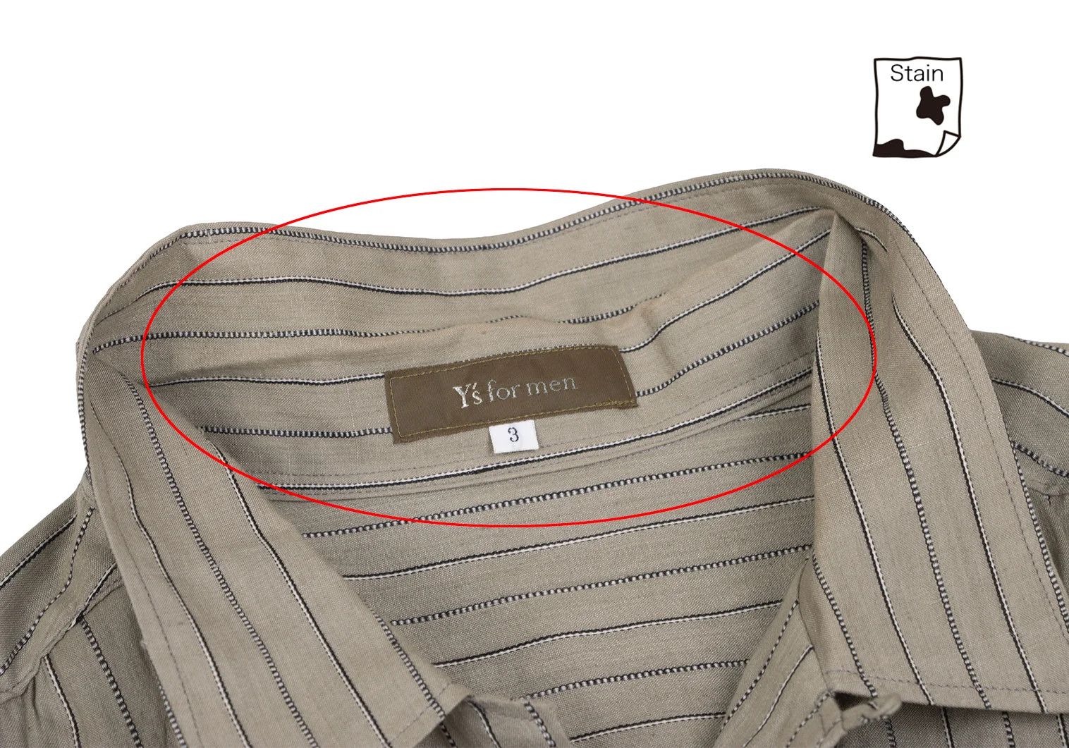 Jean Paul Gaultier Silk-Cotton Stripe Woven Shirt in Khaki Size 3 Size US L / EU 52-54 / 3 - 3 Thumbnail