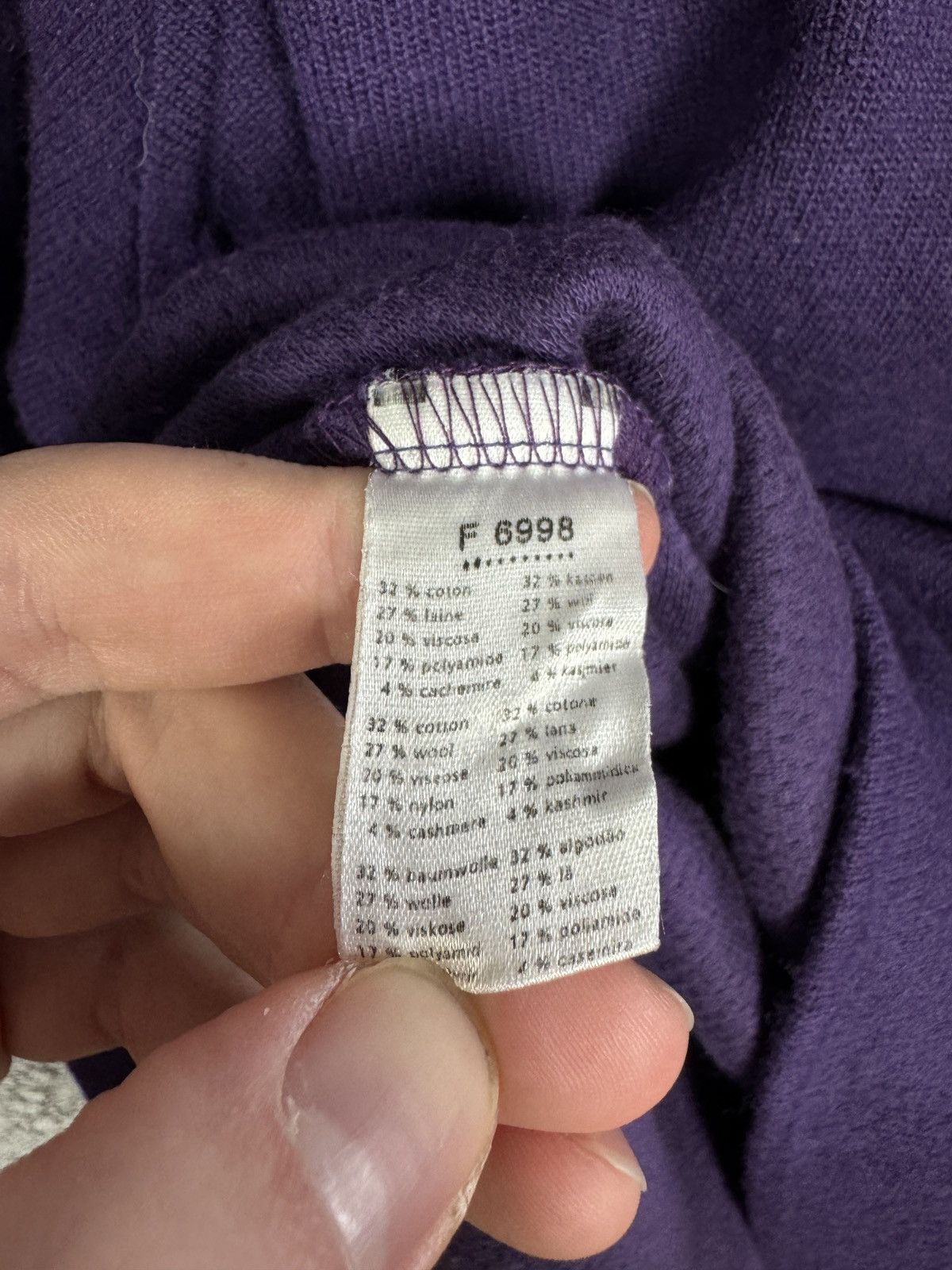Lacoste Men’s Lacoste 1/4 Zip Sweater Pullover Vintage Purple Size 5 Size US L / EU 52-54 / 3 - 8 Thumbnail