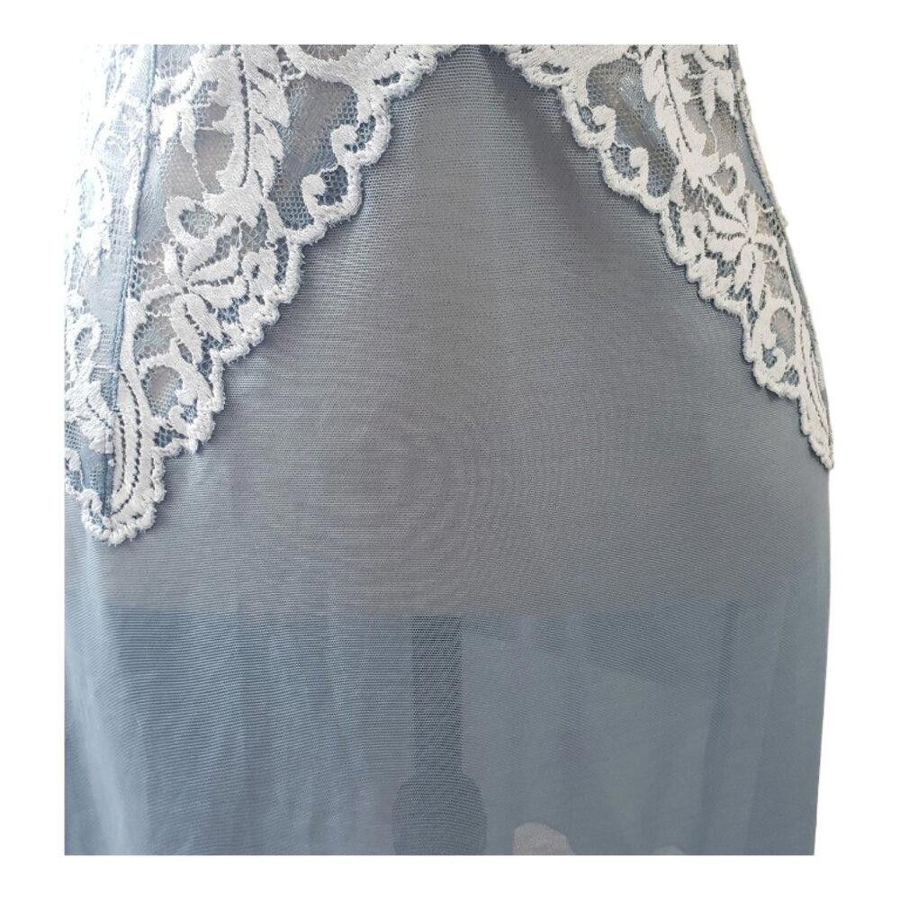 Designer CT1564 Wacoal Provincial Blue/Angel Falls Icon Lace Chemise Size ONE SIZE - 2 Thumbnail