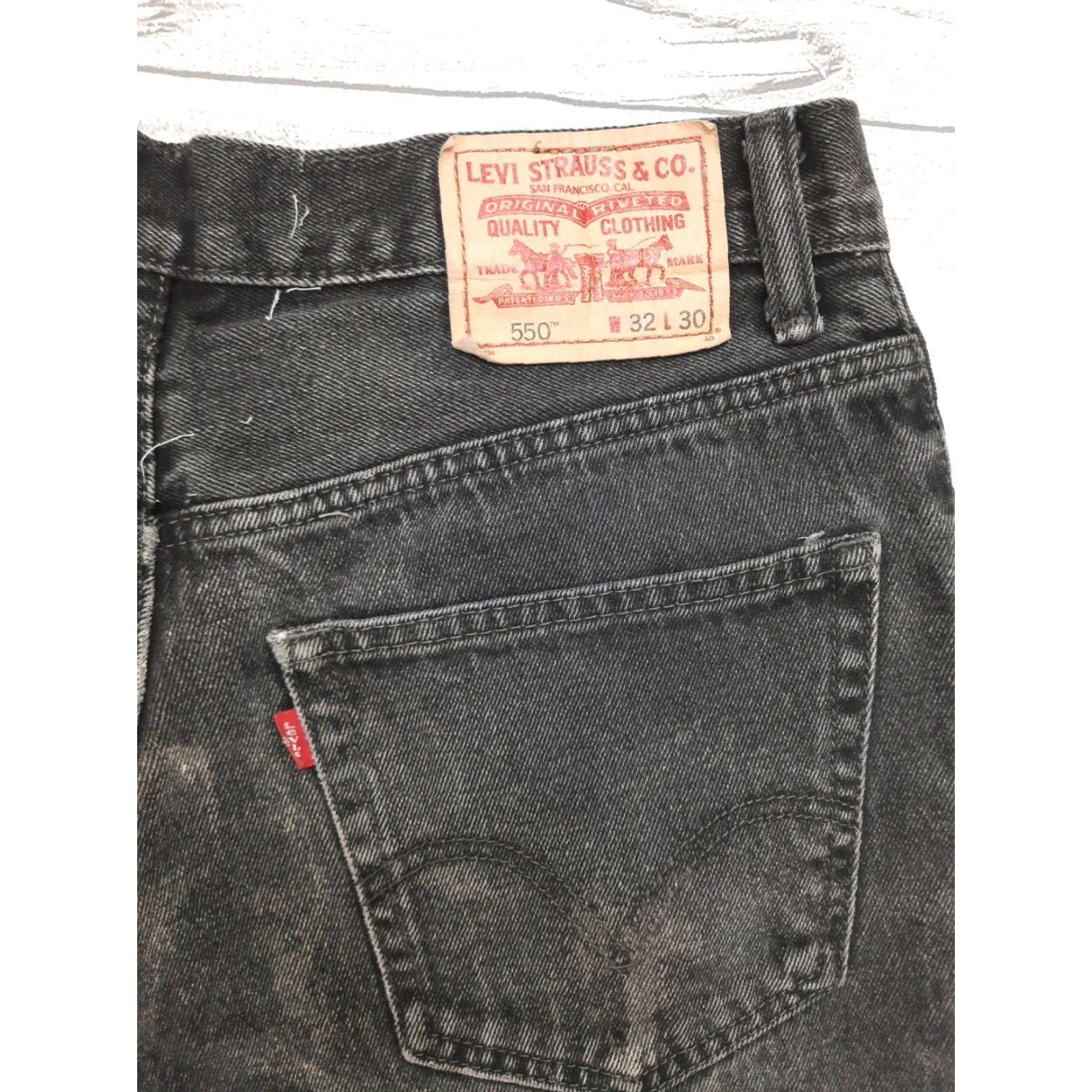 Levi's Levi’s 550 Jeans 32x30 Regular Unisex Adults Mid Rise 10-12in Inseam 21 Jeans Cotton Denim 5-Pocket Zip Size US 31 - 4 Thumbnail