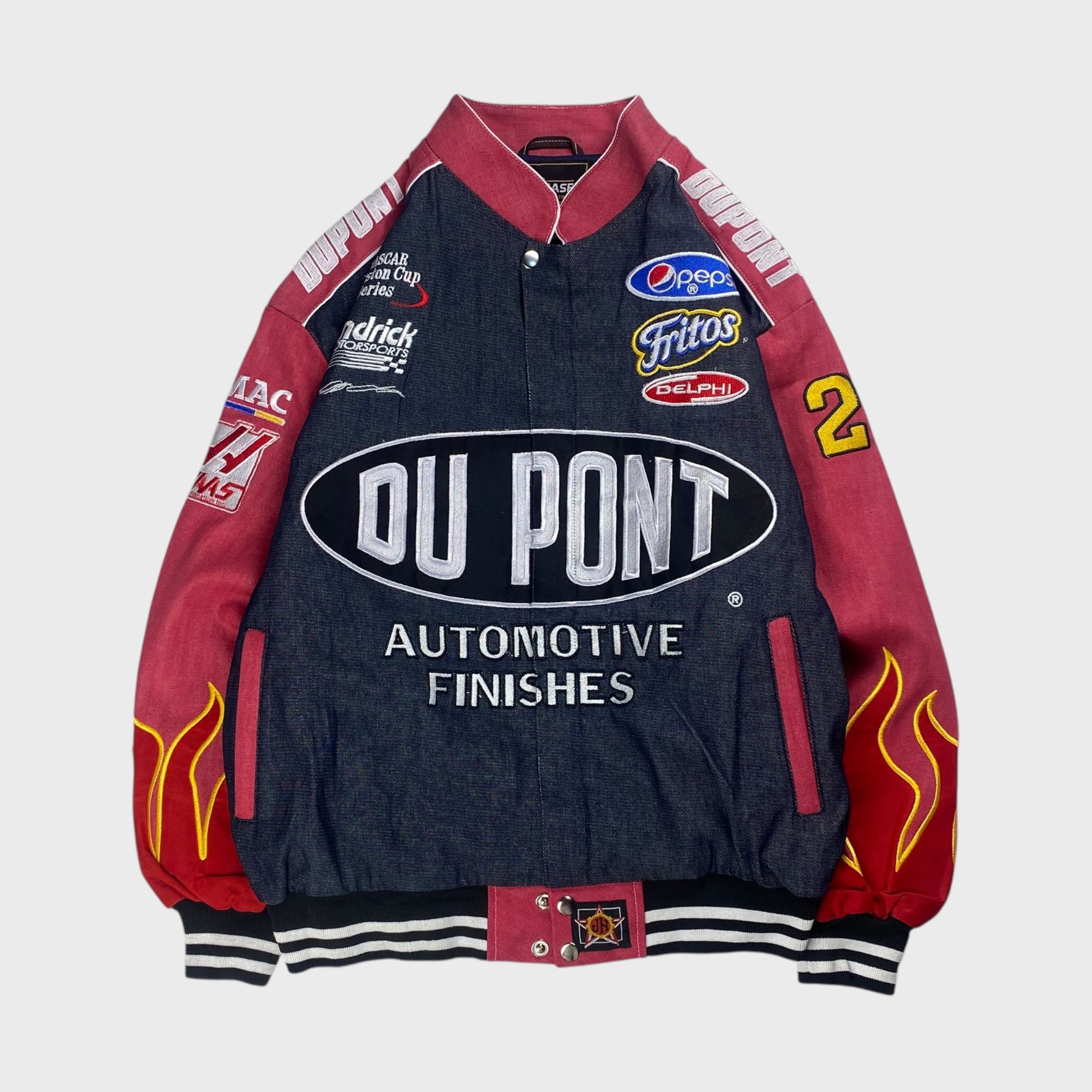 Vintage CHASE 90s-00s Jeff Hamilton NASCAR Fire Pattern Size L Size US L / EU 52-54 / 3 - 1 Thumbnail