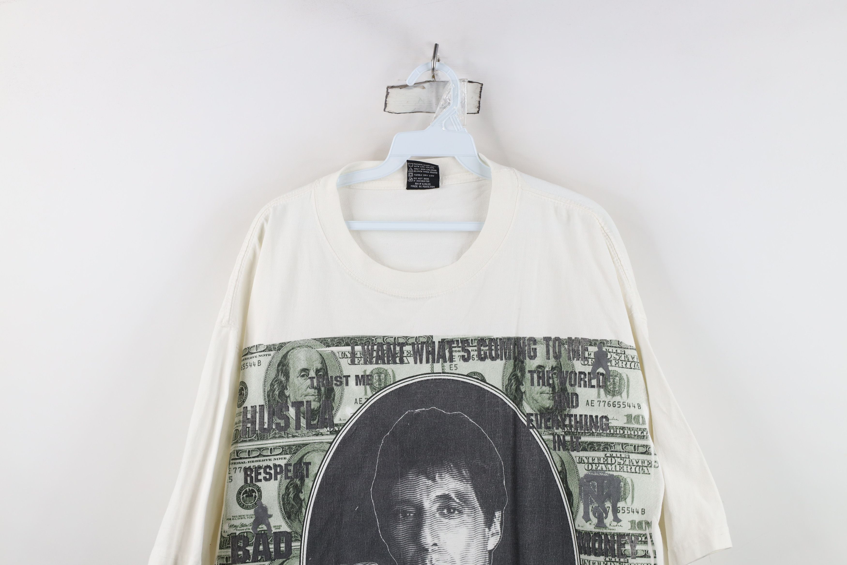 Vintage Vintage 90s Y2K Tony Montana Scar Face Short Sleeve T-Shirt Size US XXL / EU 58 / 5 - 2 Thumbnail