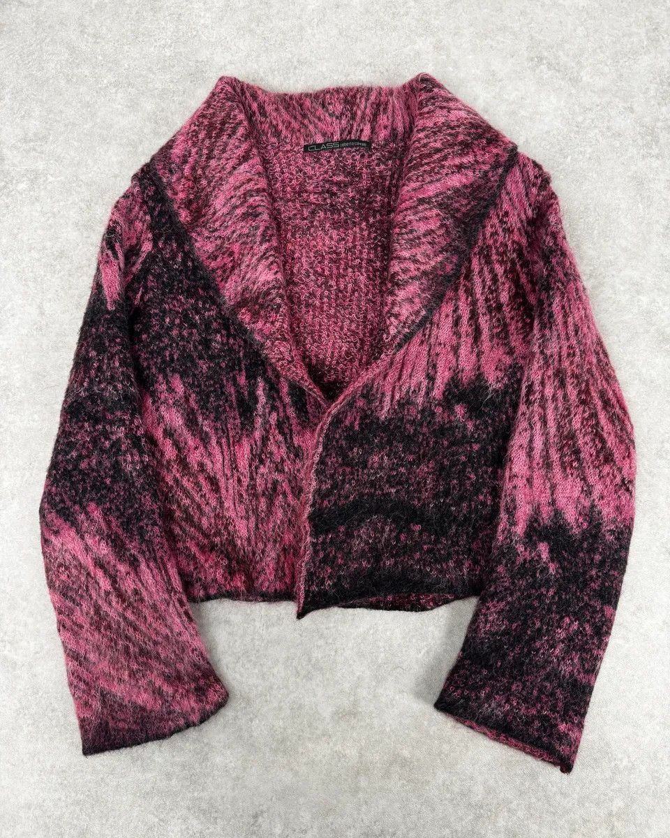 Roberto Cavalli 2000s Roberto Cavalli Pink & Purple Abstract Cardigan Size M / US 6-8 / IT 42-44 - 1 Thumbnail