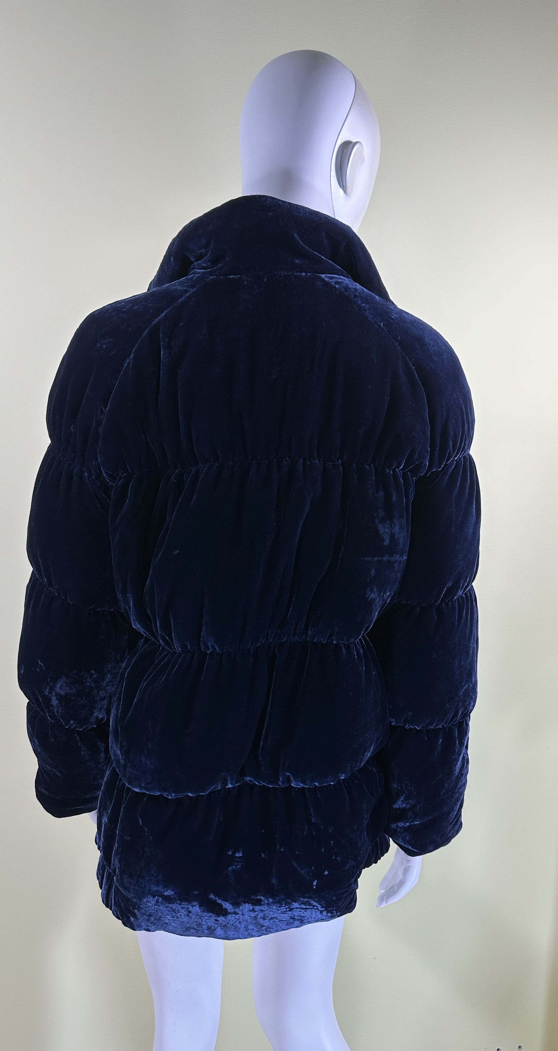Designer Rabens Saloner velvet blue jacket Size S / US 4 / IT 40 - 6 Thumbnail