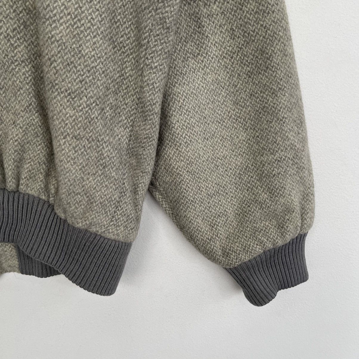 London Fog Vntage London Fog Wool Herringbone Bomber Jacket Size US M / EU 48-50 / 2 - 11 Thumbnail