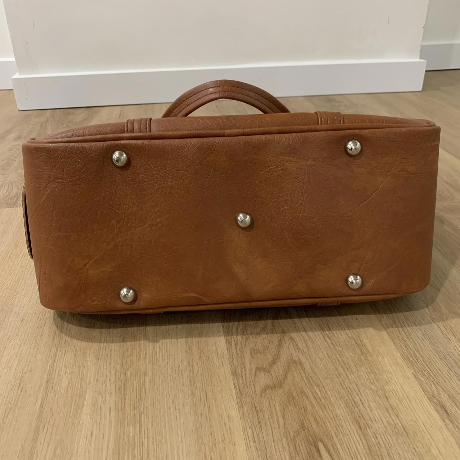 Other MINT Vintage 70s Dionite Leather Look Vinyl Weekender Bag - Size ONE SIZE - 6 Thumbnail