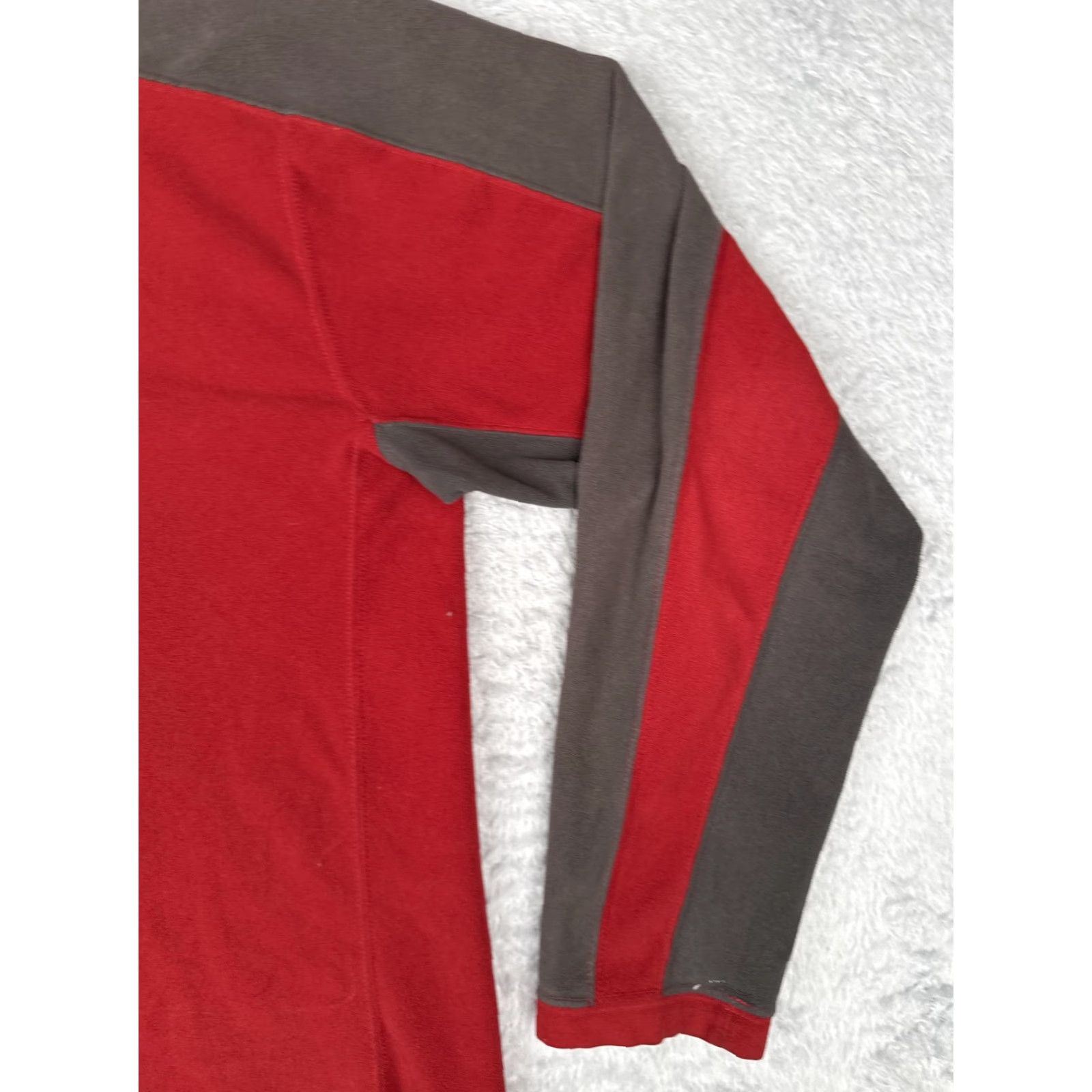The North Face VINTAGE? No — The North Face Pullover Mens XL Red Gray TKA 100 Fleece 1/4 Zip Outdoor Hiking Size US XL / EU 56 / 4 - 2 Thumbnail