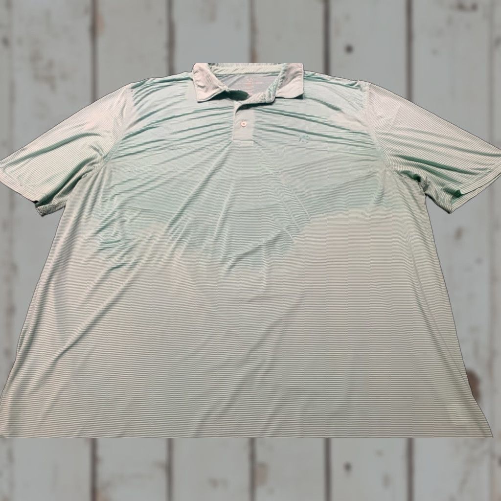 Southern Tide VINTAGE Southern Tide Polo Shirt Men XXL Green Striped Performance Casual Golf Hiking Travel Size US XXL / EU 58 / 5 - 1 Thumbnail