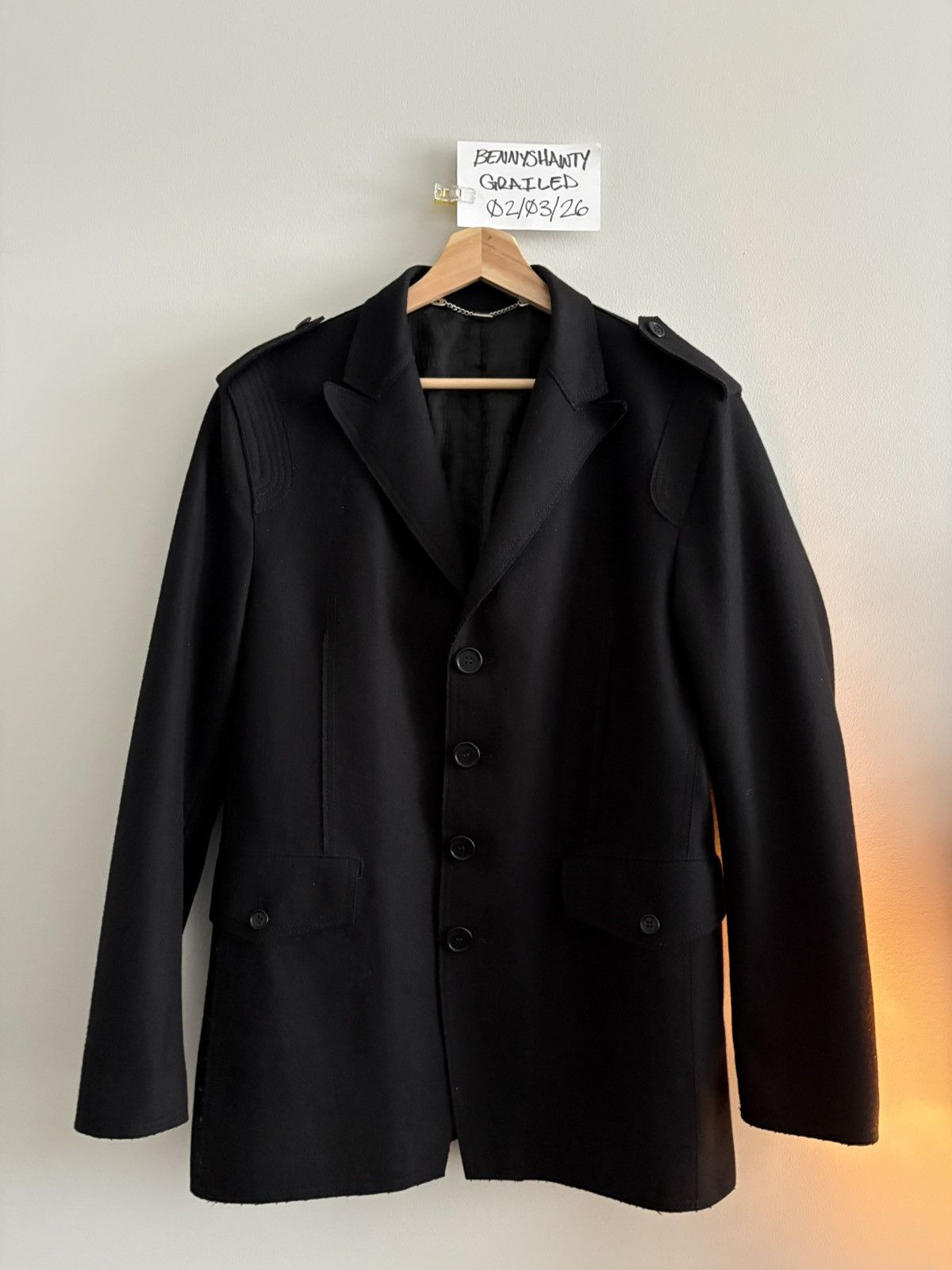 Dirk Bikkembergs Dirk Bikkemburgs Military Blazer Jacket Size US M / EU 48-50 / 2 - 1 Thumbnail