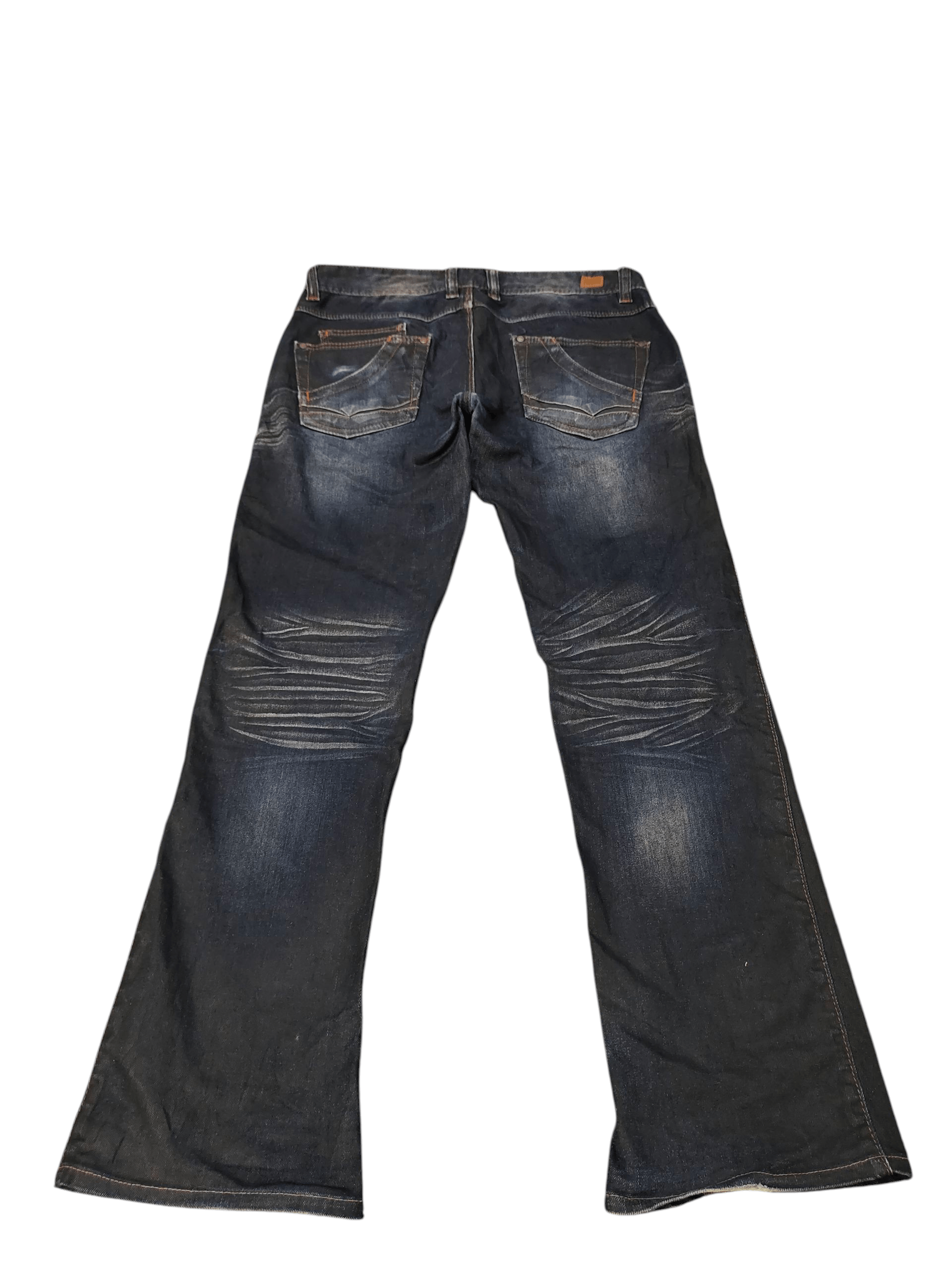If Six Was Nine Flare Jeans Nicole Waxed Denim Bootcut Ifsixwasnine Lgb Size US 35 - 10 Thumbnail