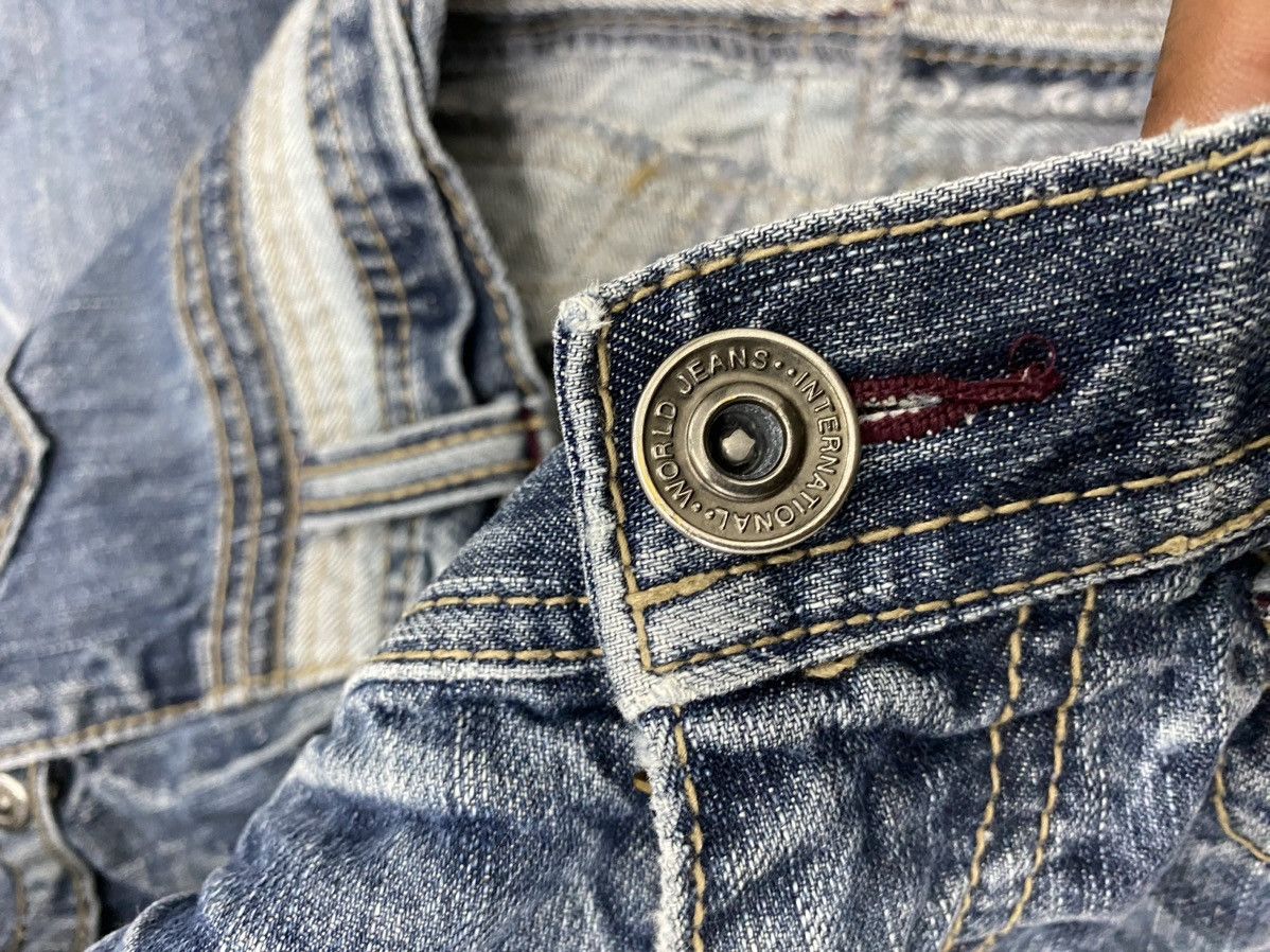 GOSTAR DE FUGA × Japanese Brand Daily Topics Japan Denim Clawn Mark Washed Straight Cut Size US 32 / EU 48 - 13 Thumbnail