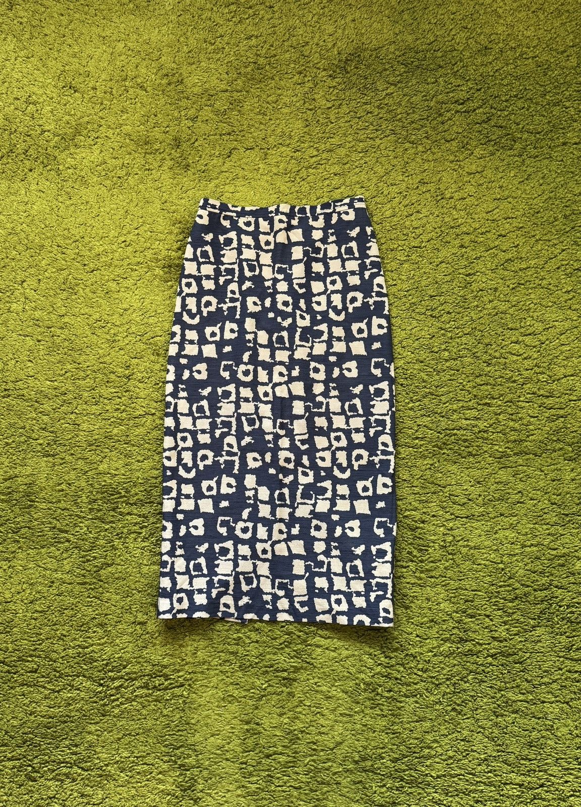 Jil Sander × Vintage Jil Sander 1990s vintage silk blend graphic maxi skirt Size 26" / US 2 / IT 38 - 1 Thumbnail