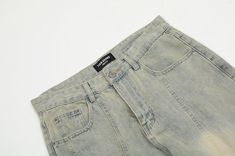 Vintage American retro street style vibe straight leg flared jeans Size US 32 / EU 48 - 3 Thumbnail