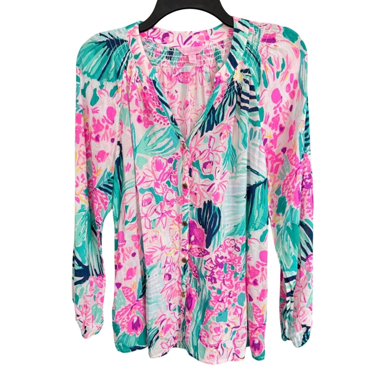Lilly Pulitzer Lilly Pulitzer Elsa Silk Endless Summers Pink $198 Worn Once Size S / US 4 / IT 40 - 1 Thumbnail