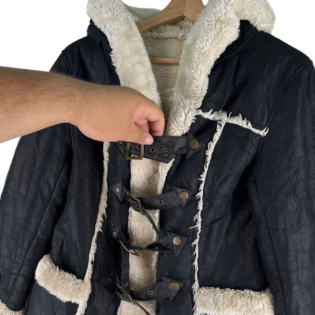 Japanese Brand d.i.a. Shearling Jacket Mink Fur Lining Issey Miyake Design Size US M / EU 48-50 / 2 - 3 Thumbnail