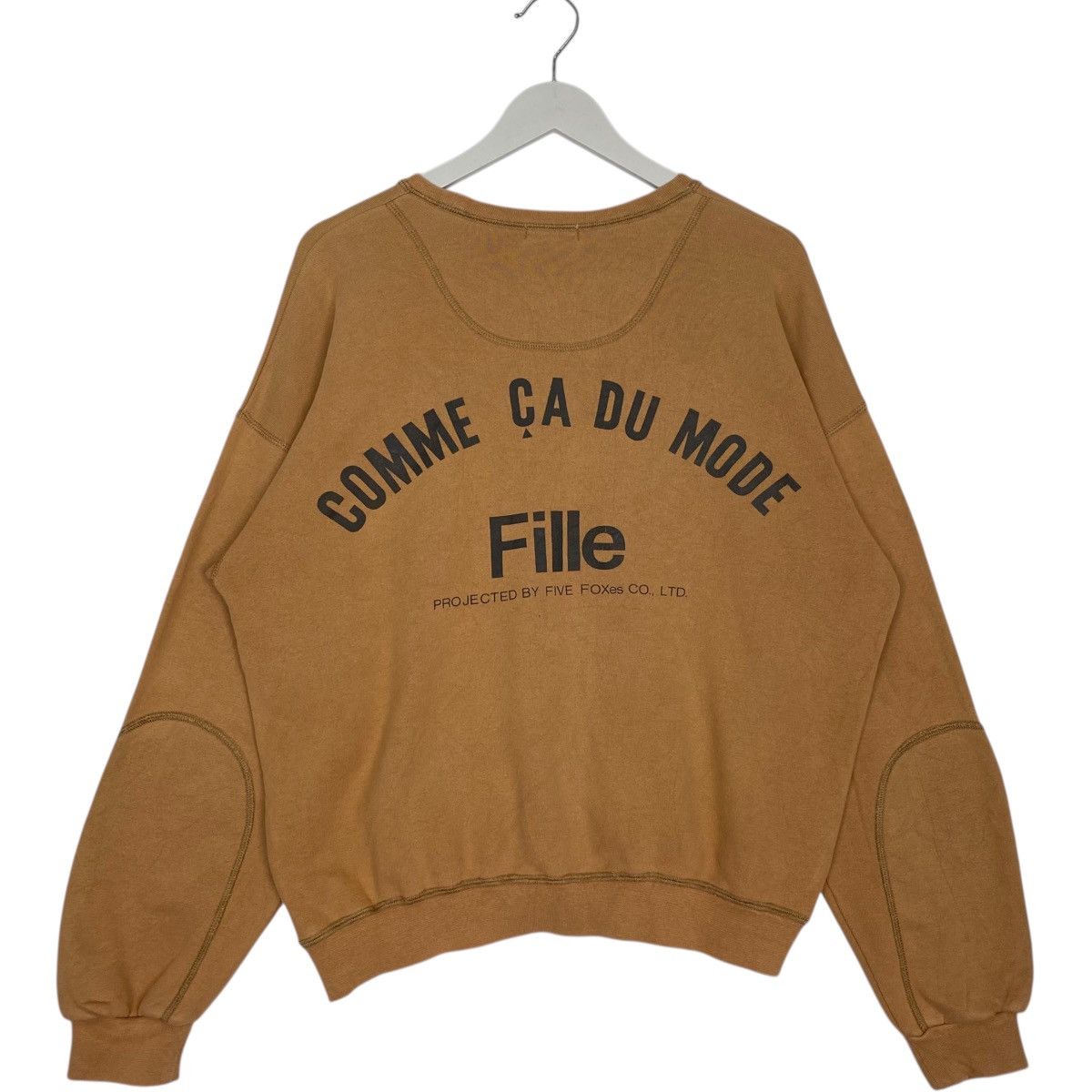 Other Vintage 90s Comme Ca Du Mode CrewneckSweatshirt Brown Size L Size US L / EU 52-54 / 3 - 4 Thumbnail