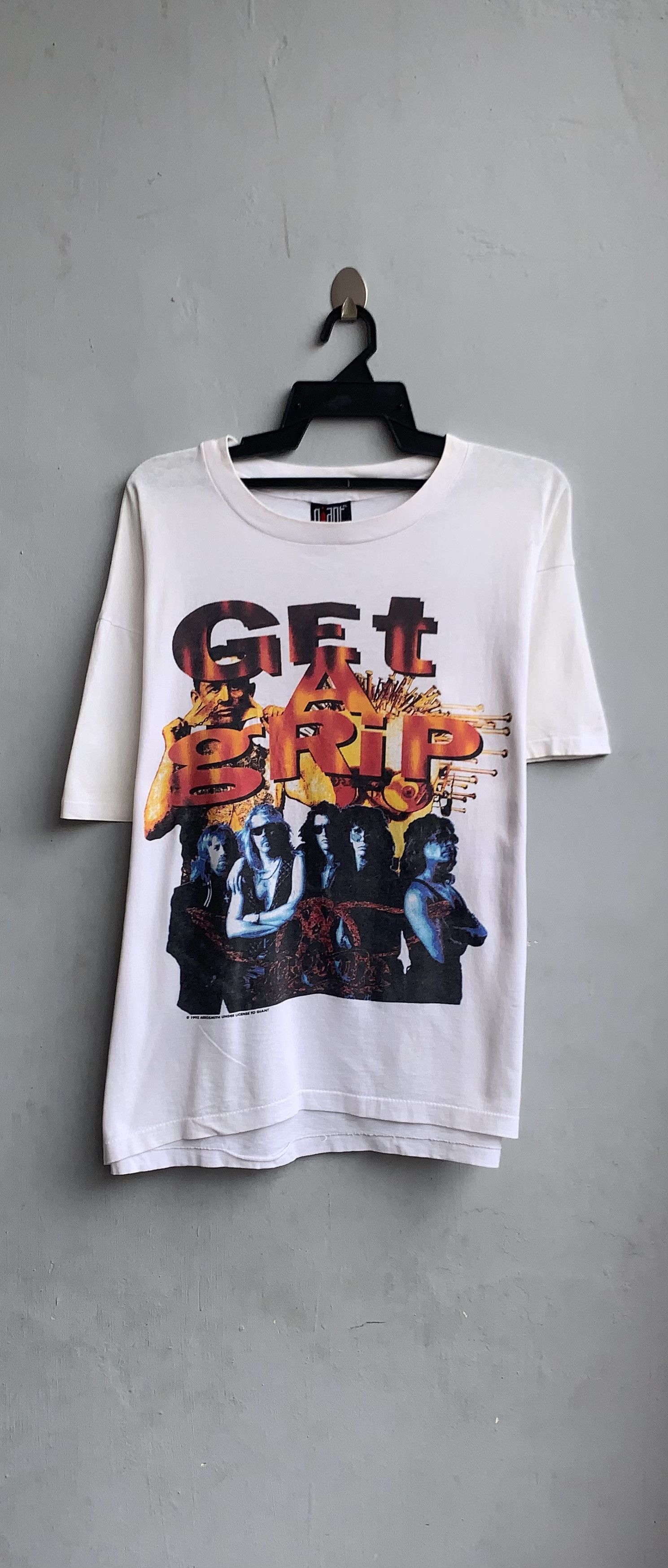 Aerosmith Aerosmith 93's Concert Giant Vintage T-Shirt Size US XL / EU 56 / 4 - 1 Thumbnail