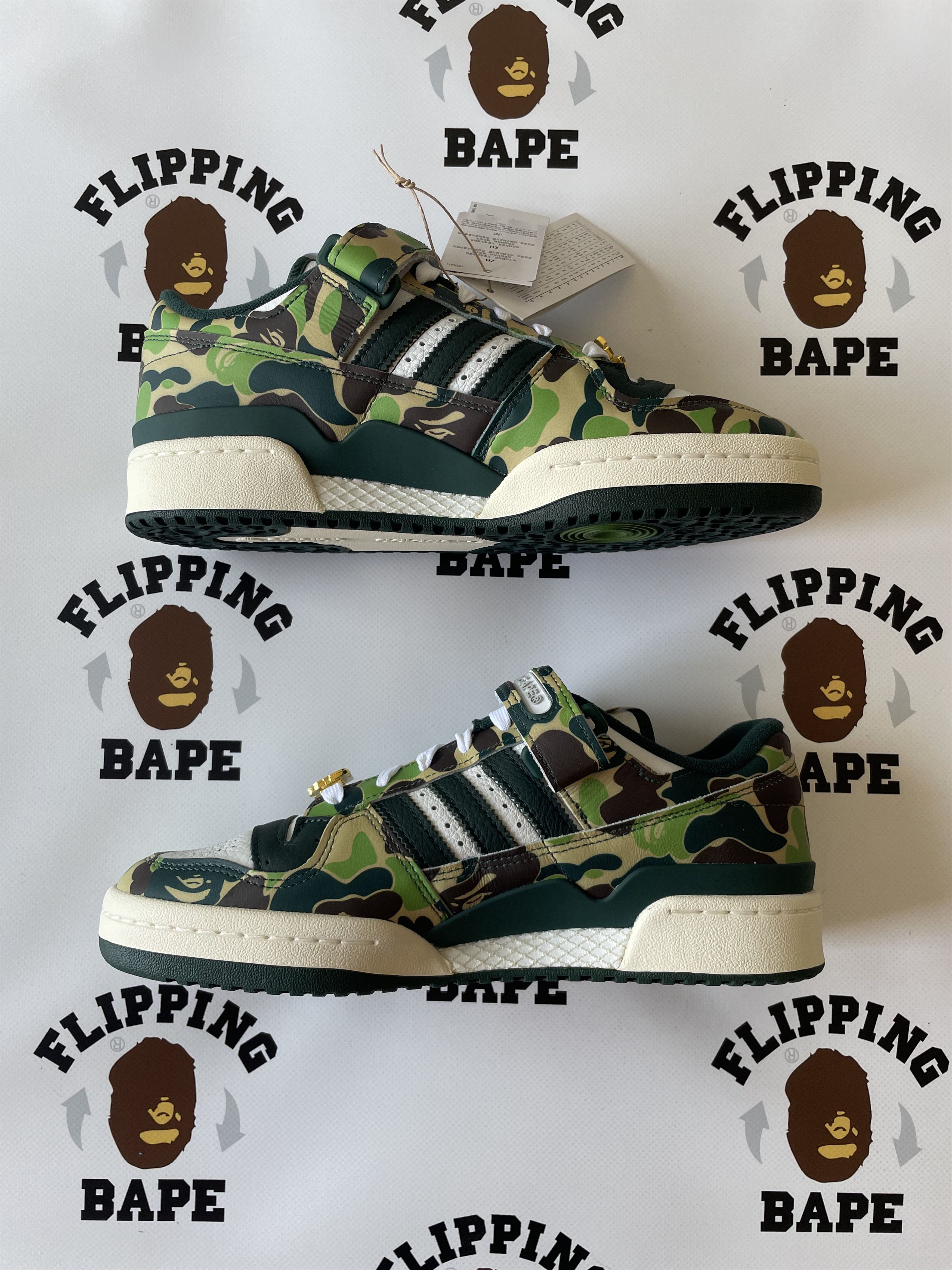 Adidas × Bape ADIDAS FORUM 84 BAPE LOW Size US 8.5 / EU 41-42 - 5 Thumbnail