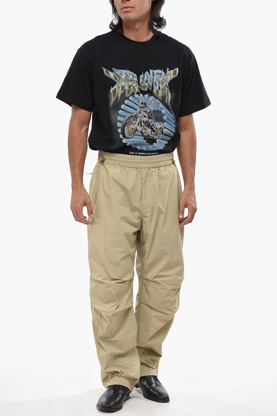 Burberry og1mm1125 Solid Color Nylon Pant in Beige Size US 30 / EU 46 - 4 Thumbnail
