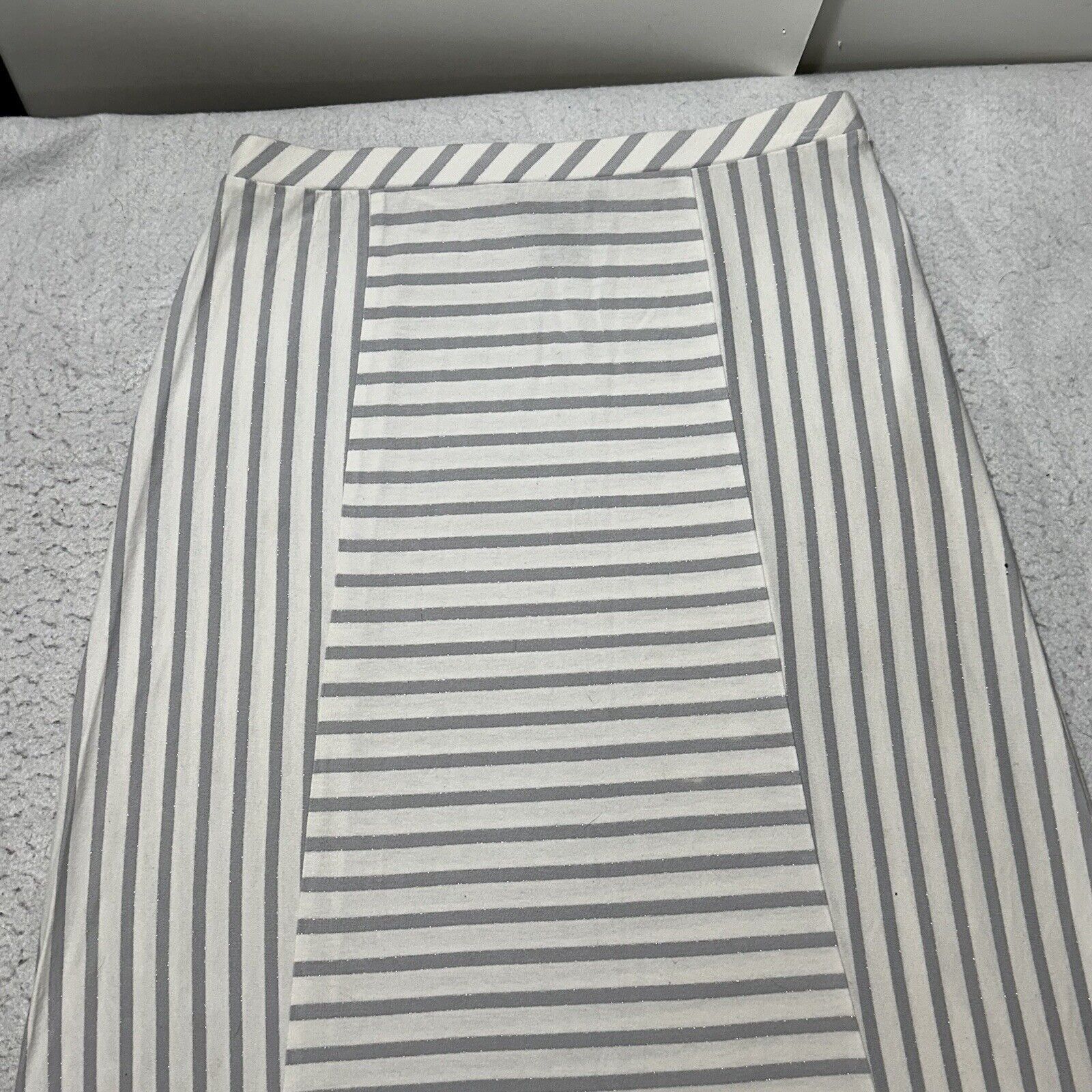 White House Black Market White House Black Market Small Maxi Skirt Sparkle Striped Size 28" / US 6 / IT 42 - 2 Thumbnail